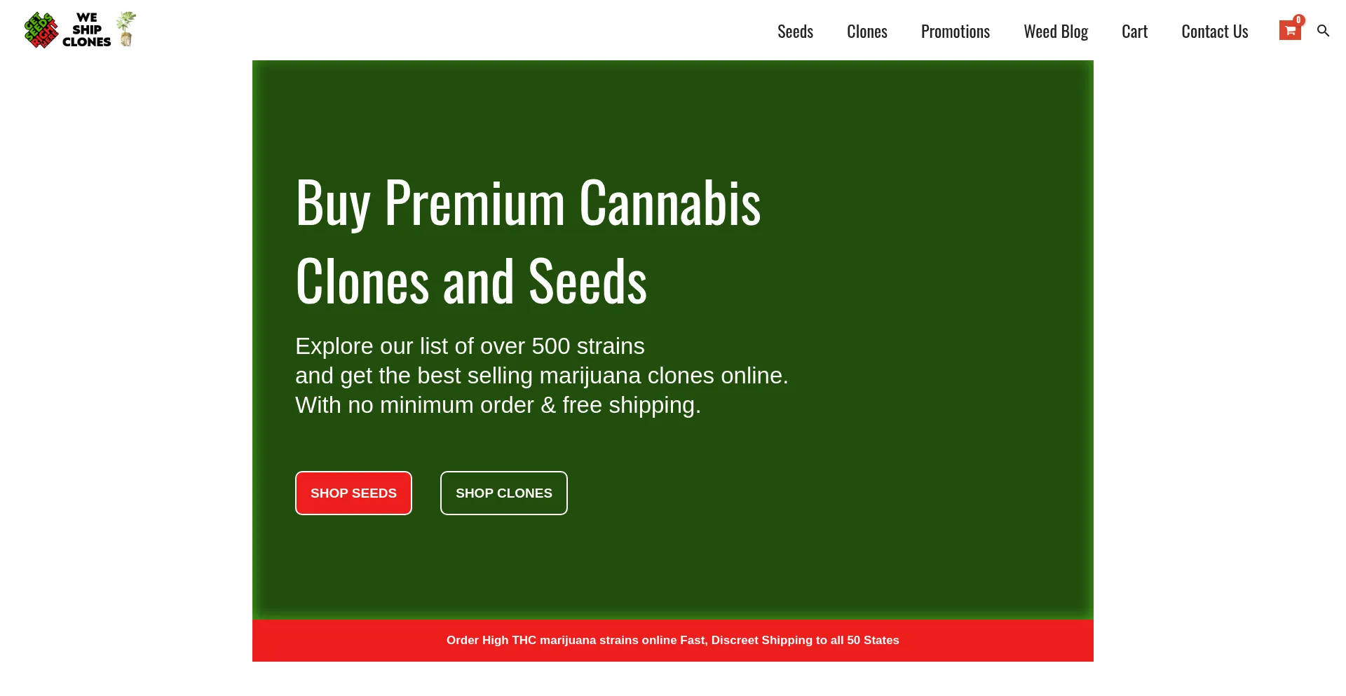 Website screenshot of Getseedsrighthere.com