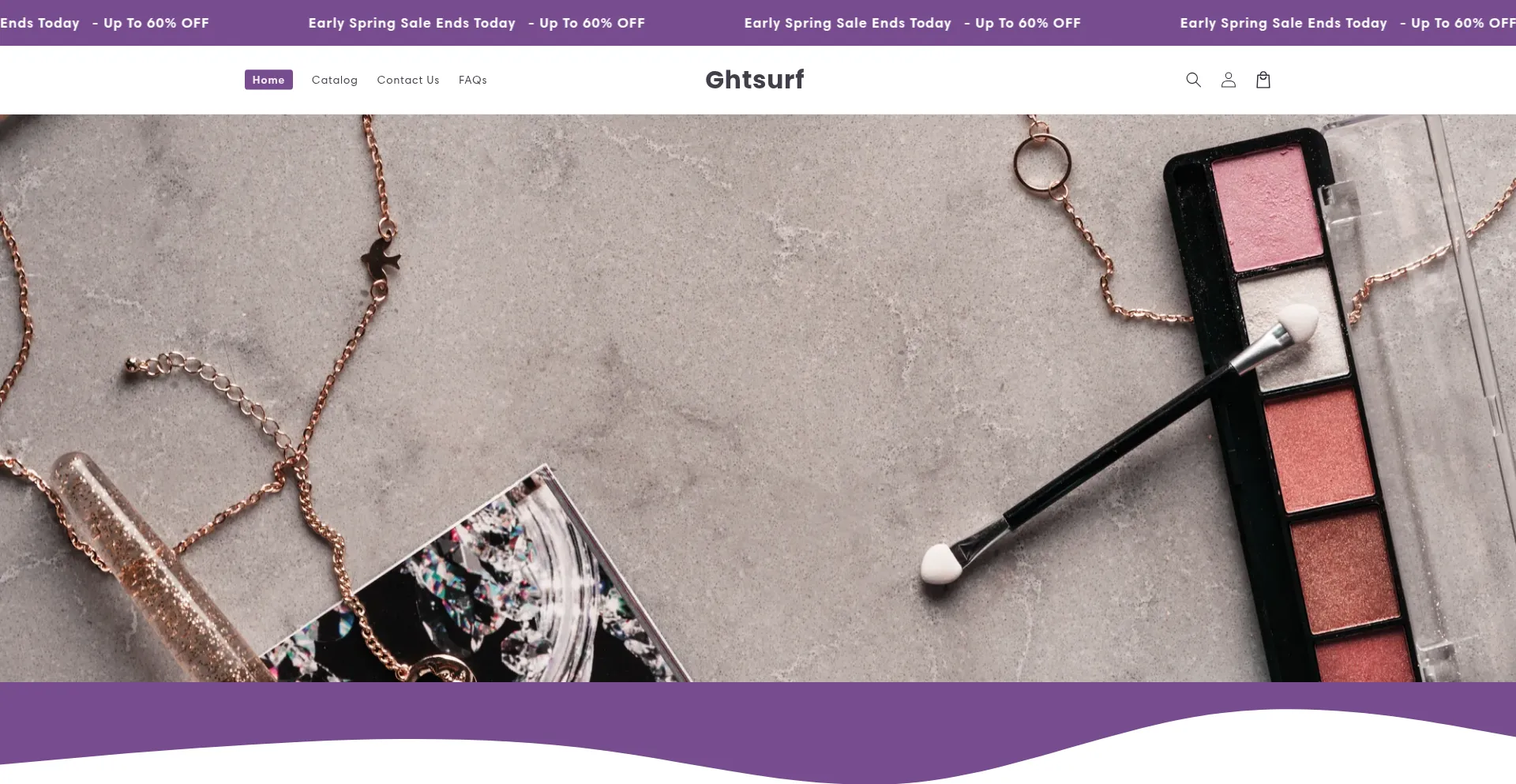 Website screenshot of Ghtsurf.com