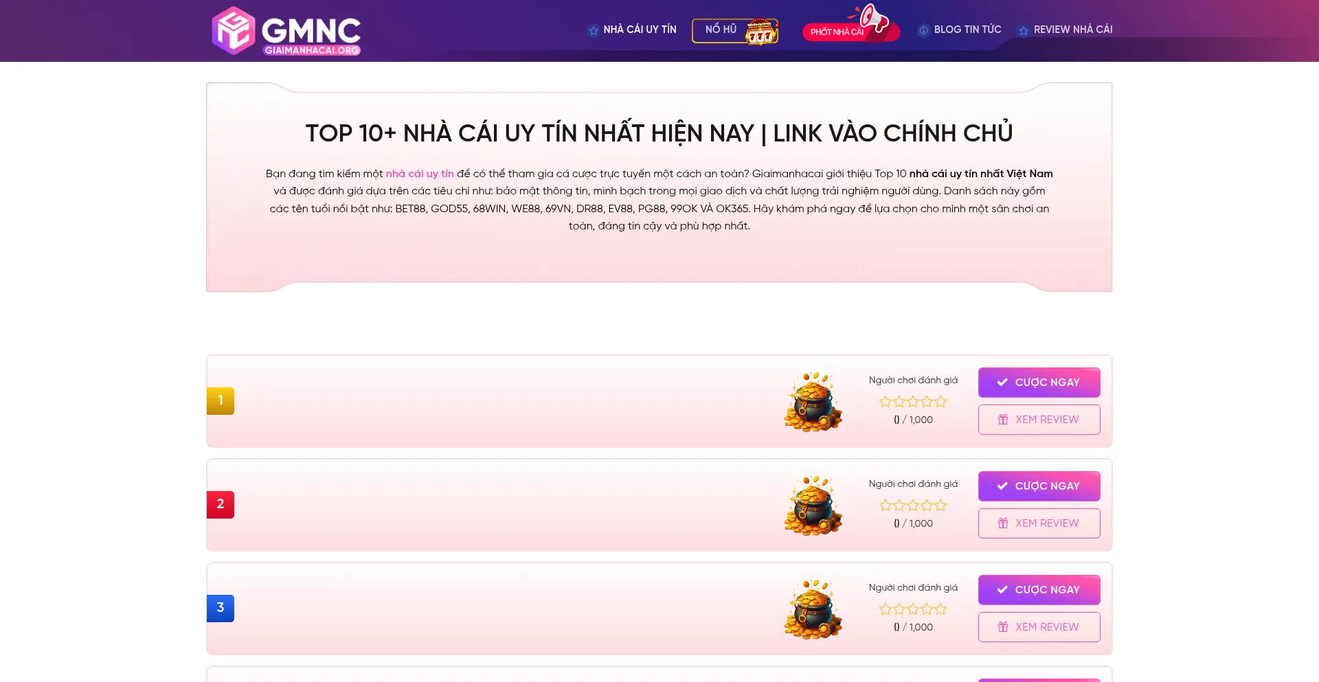 Giaimanhacai.org Screenshot