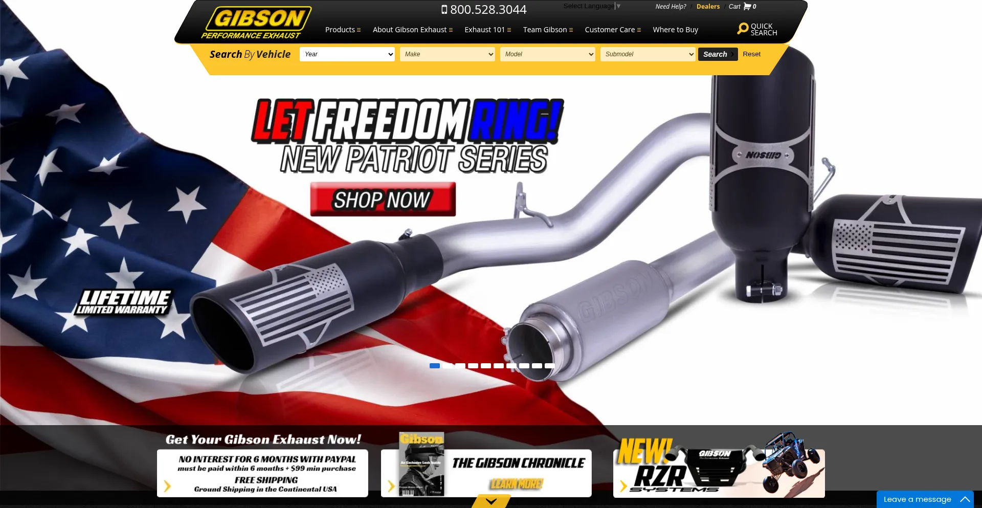 Gibsonperformance.com Screenshot