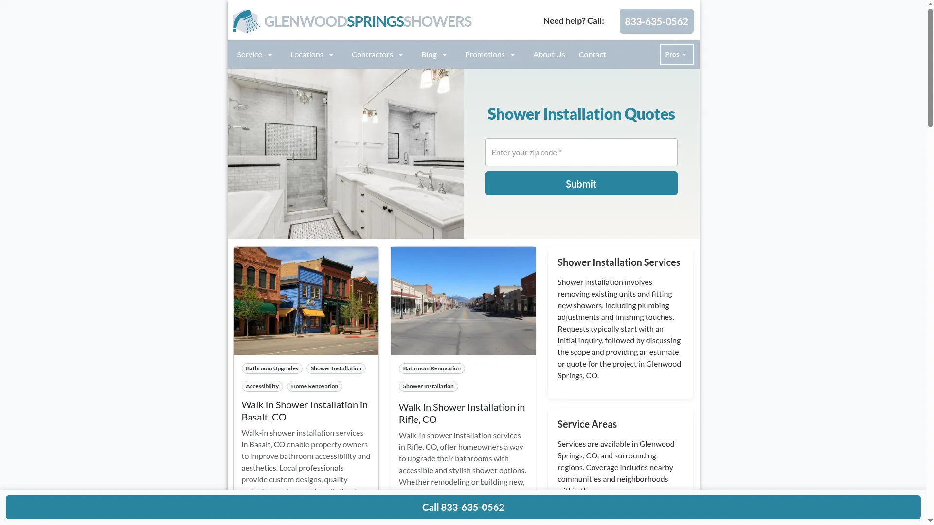 Glenwoodspringsshowers.com