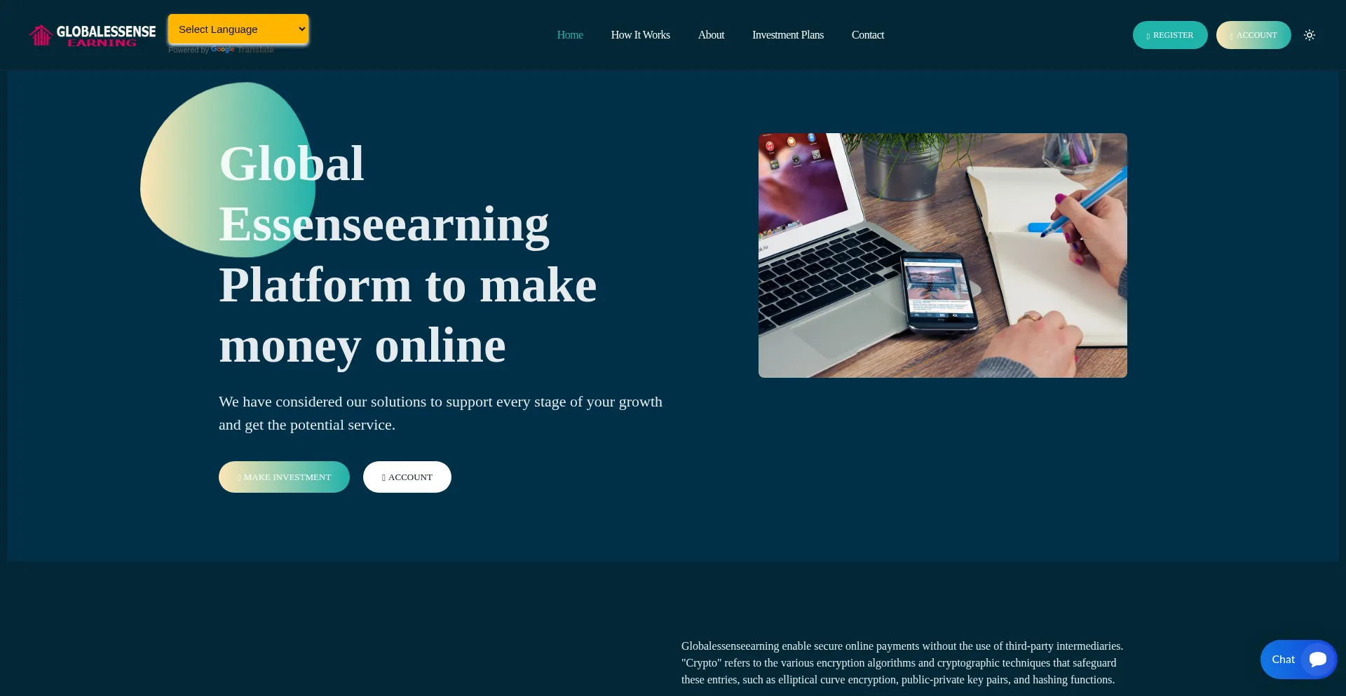 Globalessenseearning.com Screenshot
