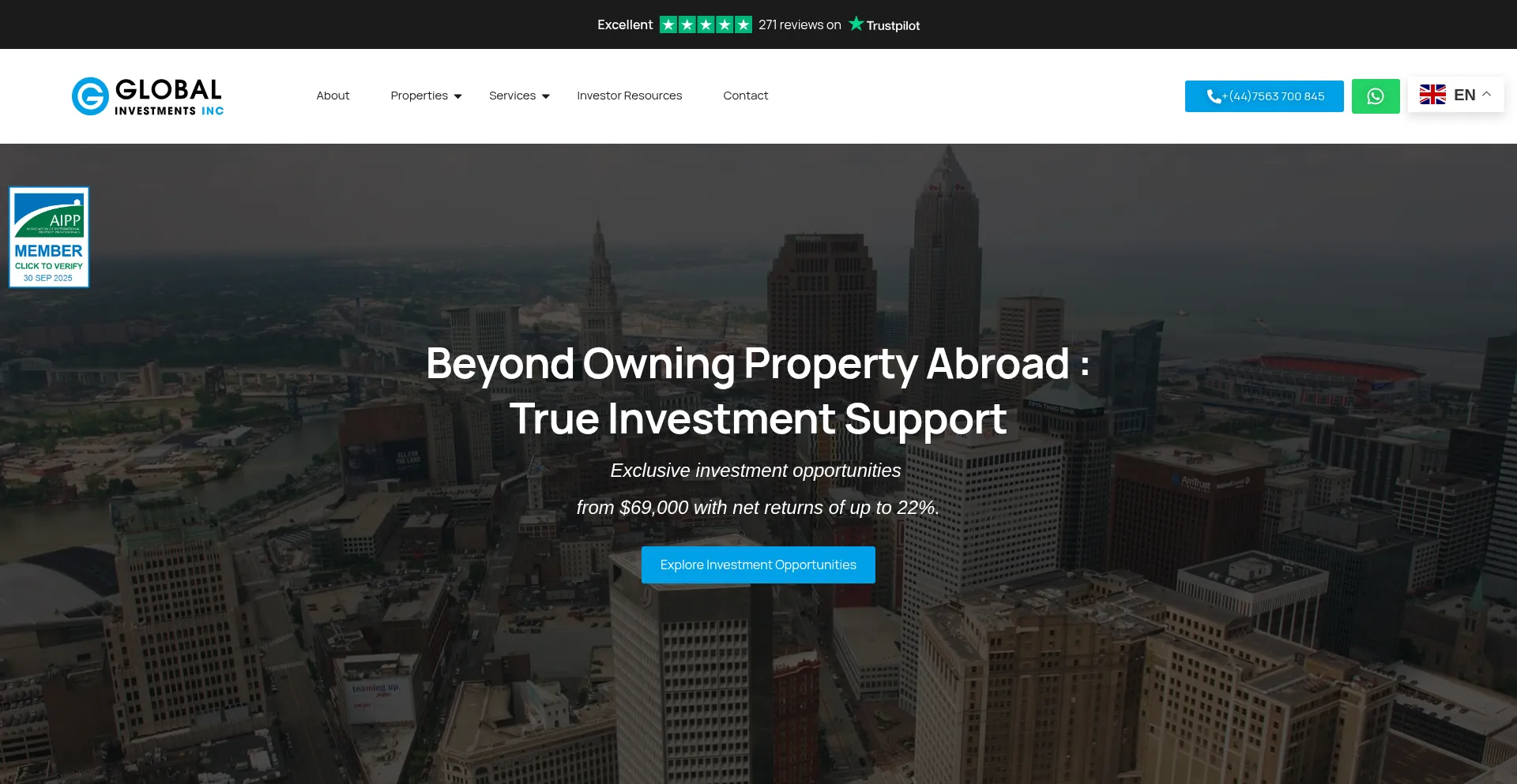Globalinvestmentsincorporated.com Screenshot