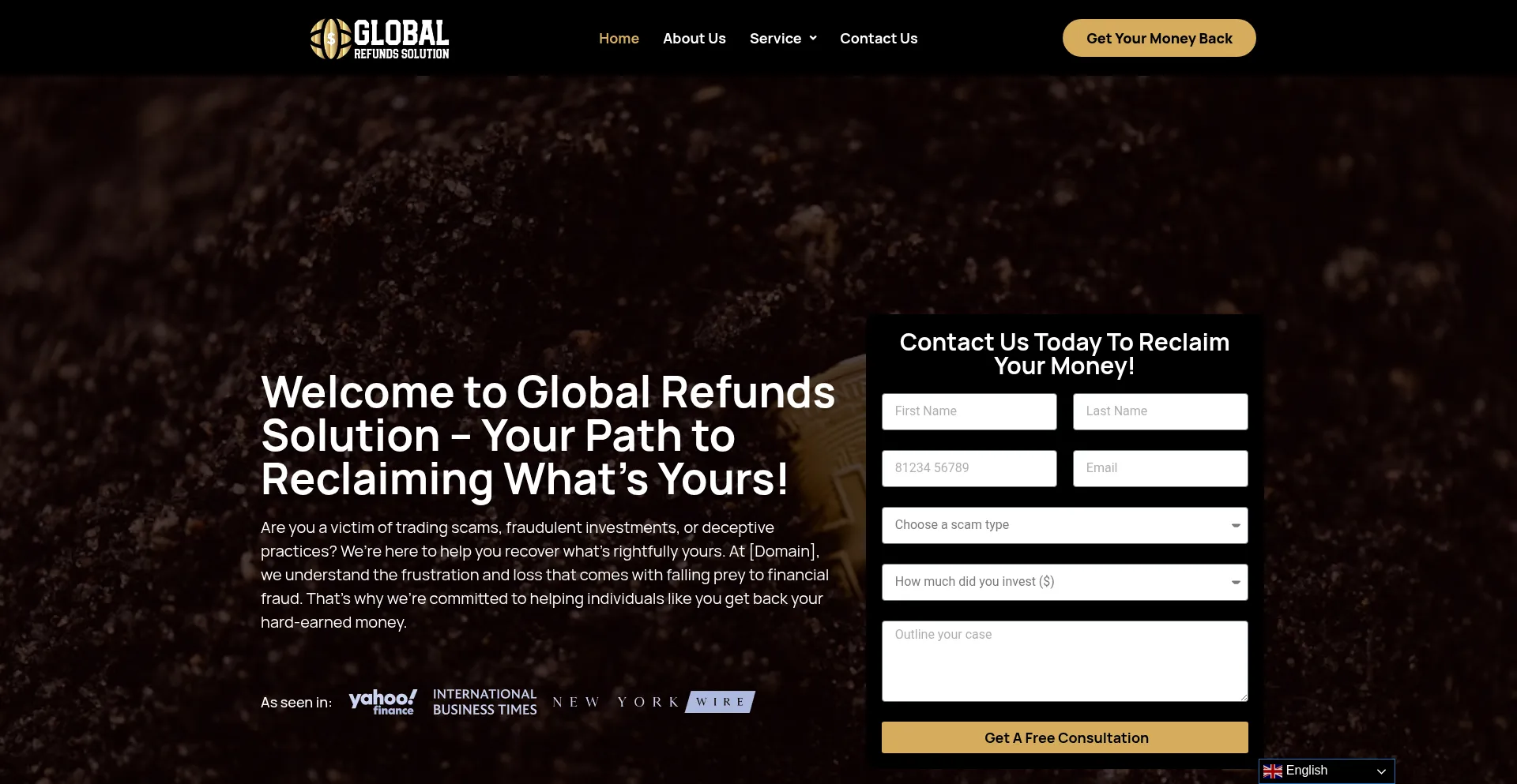 Globalrefundssolution.com é Seguro e Confiável?