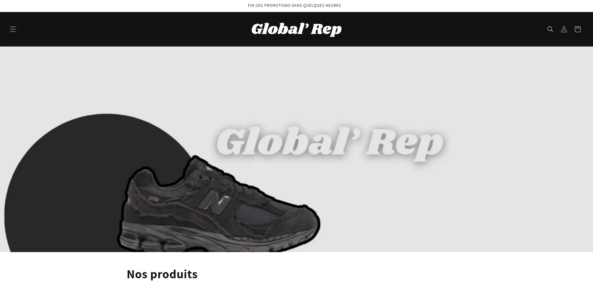 Website screenshot of Globalrep.store