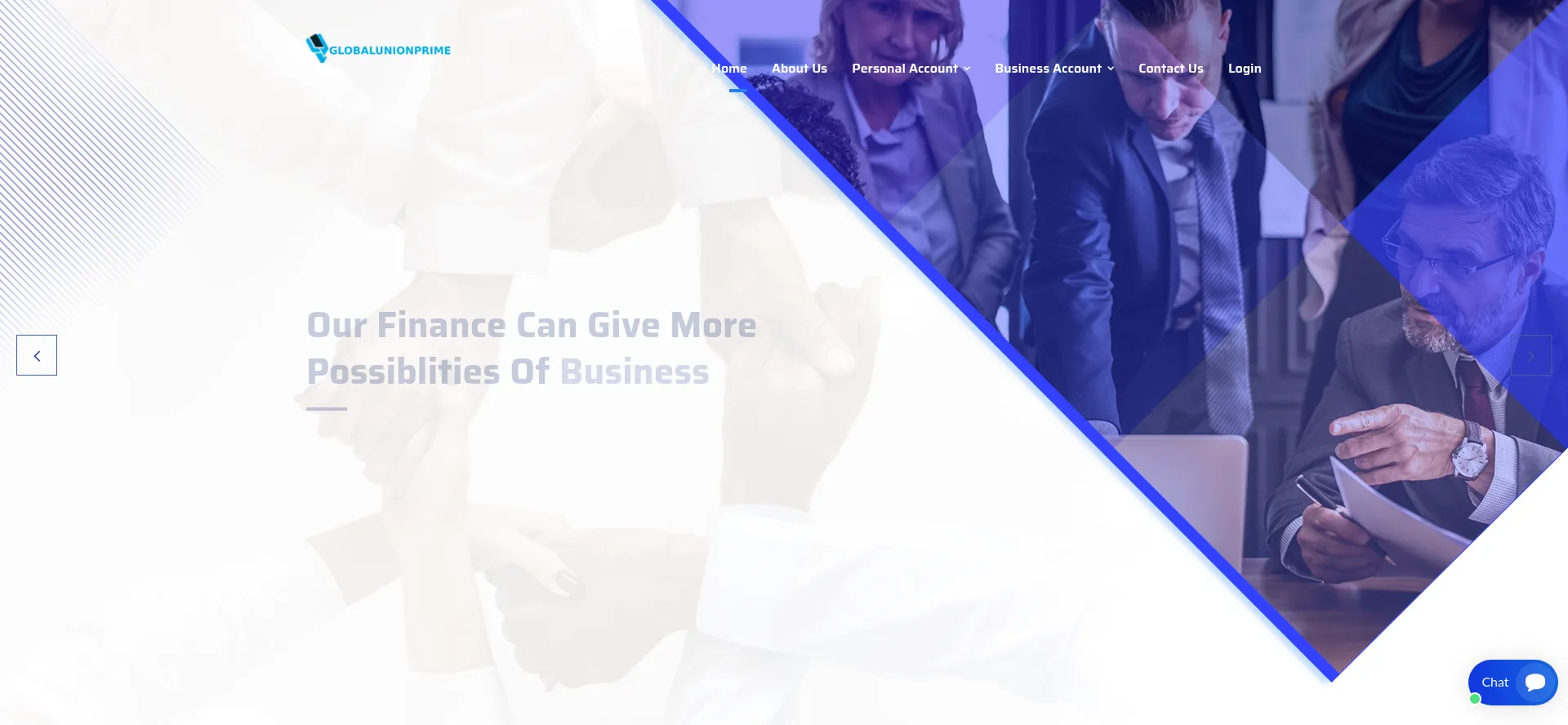 Website screenshot of Globalunionprime.com