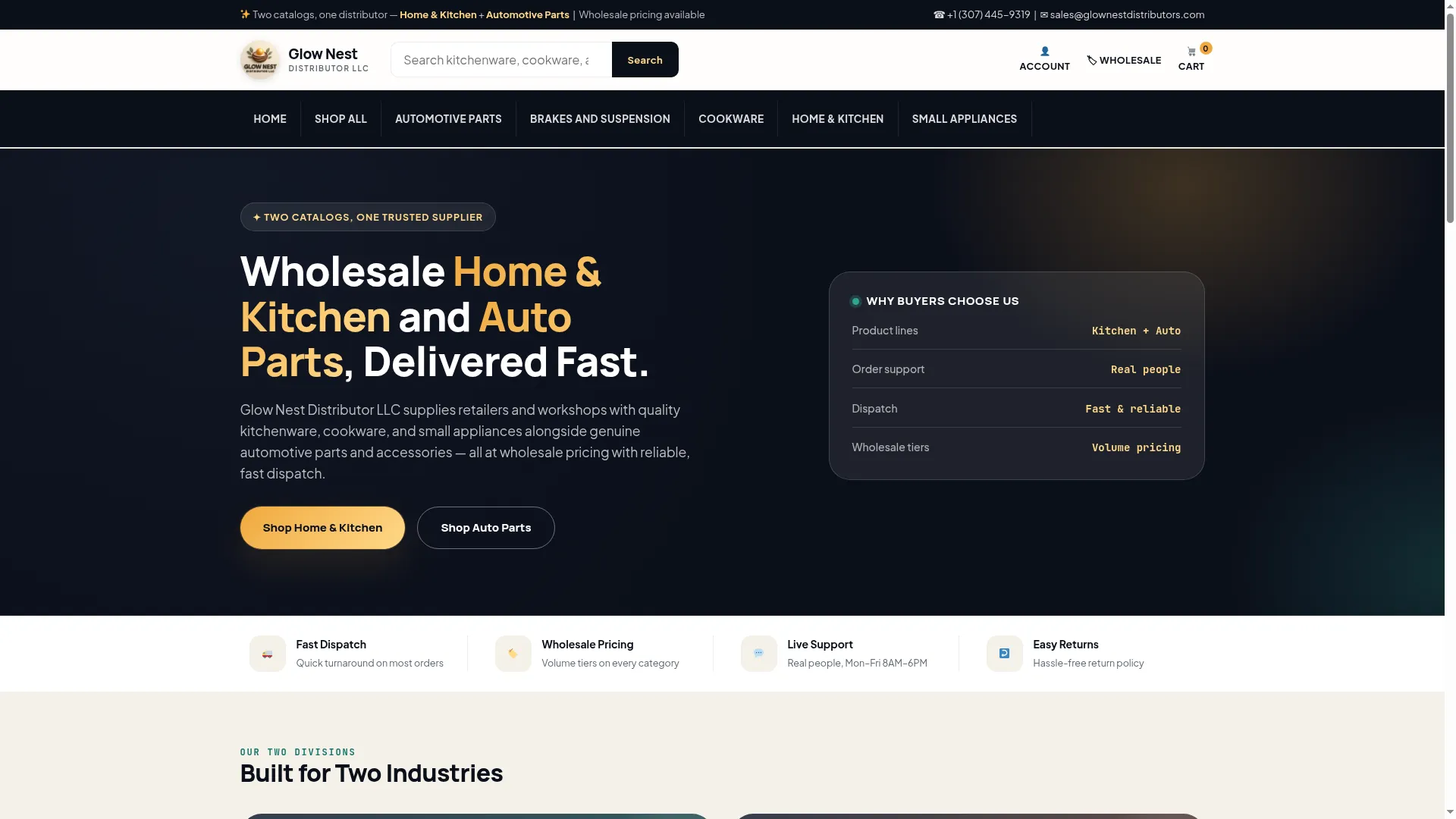 Glownestdistributors.com