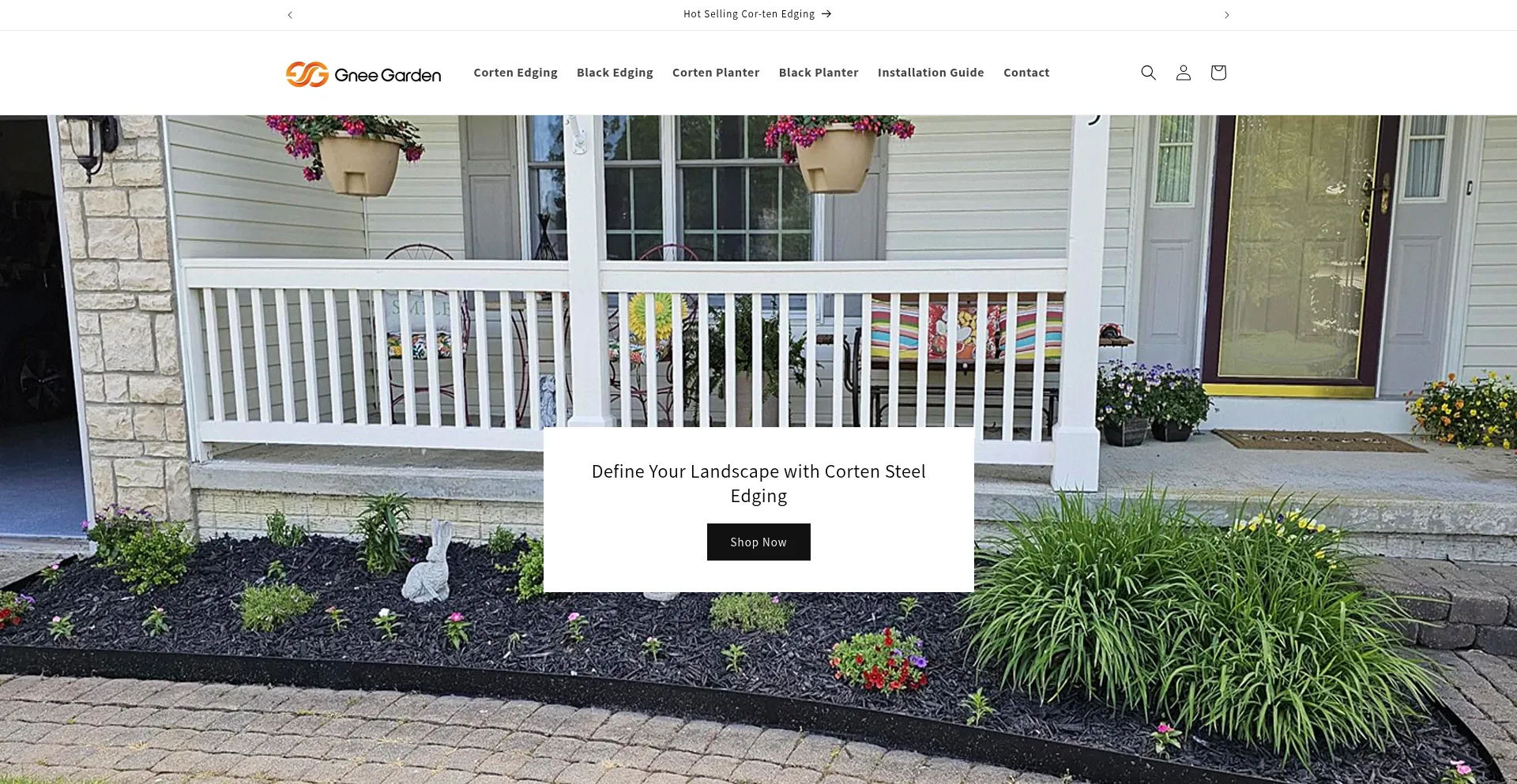 Website screenshot of Gneegarden.shop