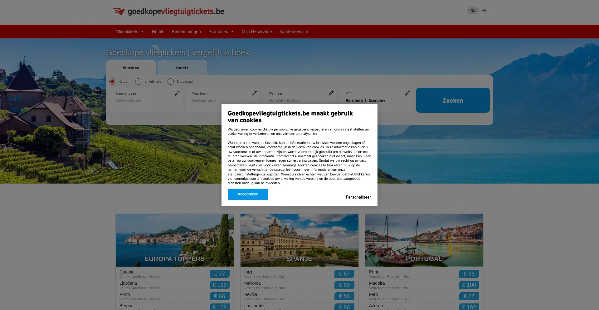 Goedkopevliegtuigtickets.be é Seguro e Confiável?