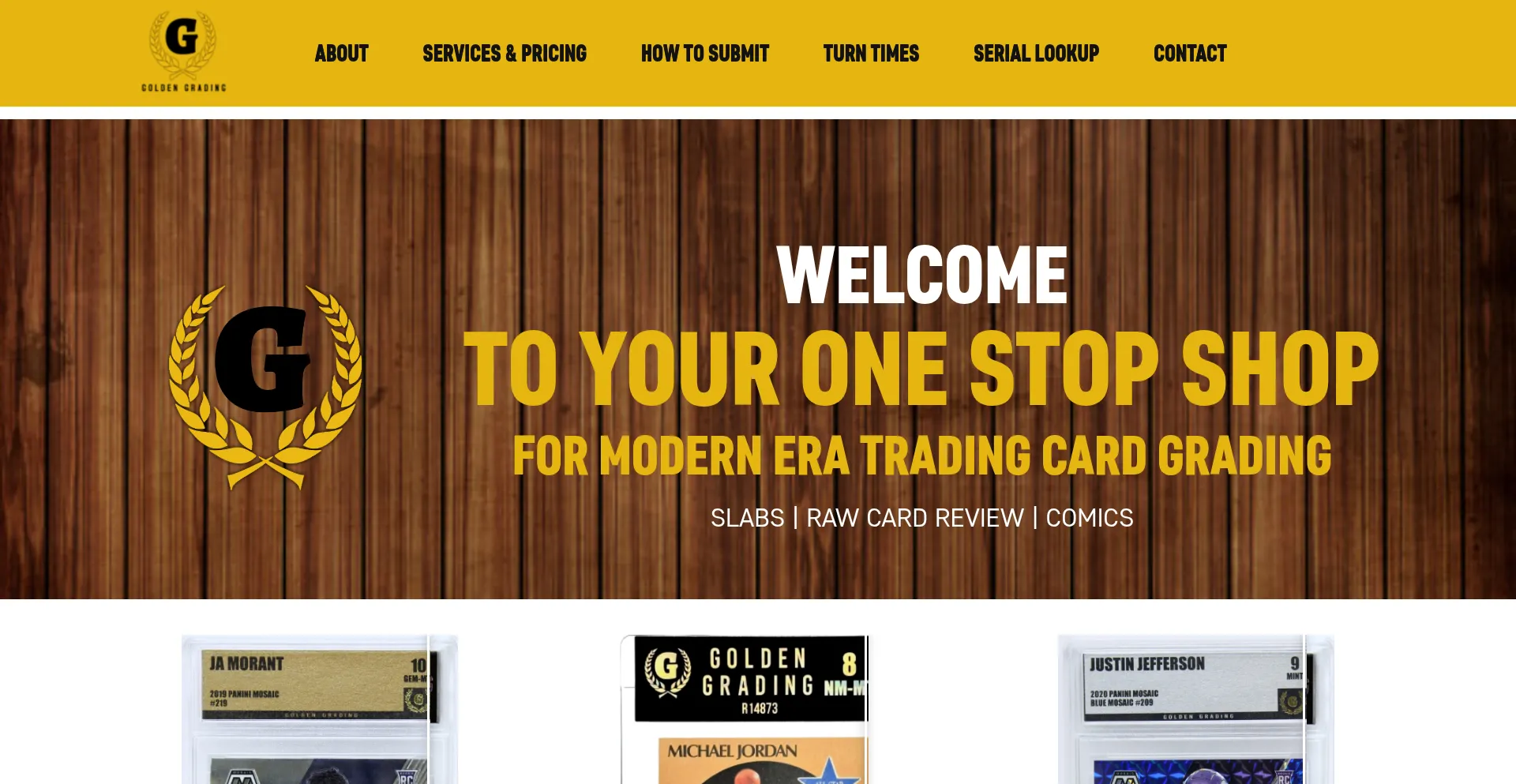 Goldengrading.com Screenshot