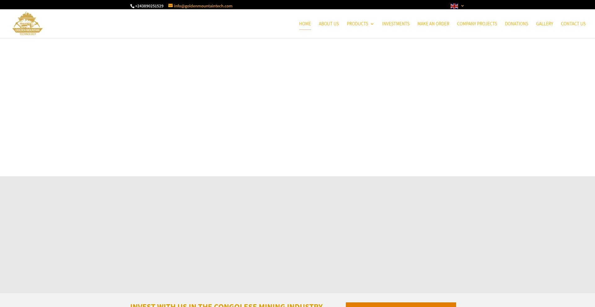 Website screenshot of Goldenmountaintech.com