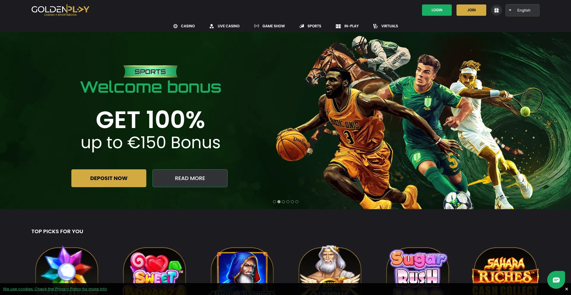 Goldenplay.com Screenshot