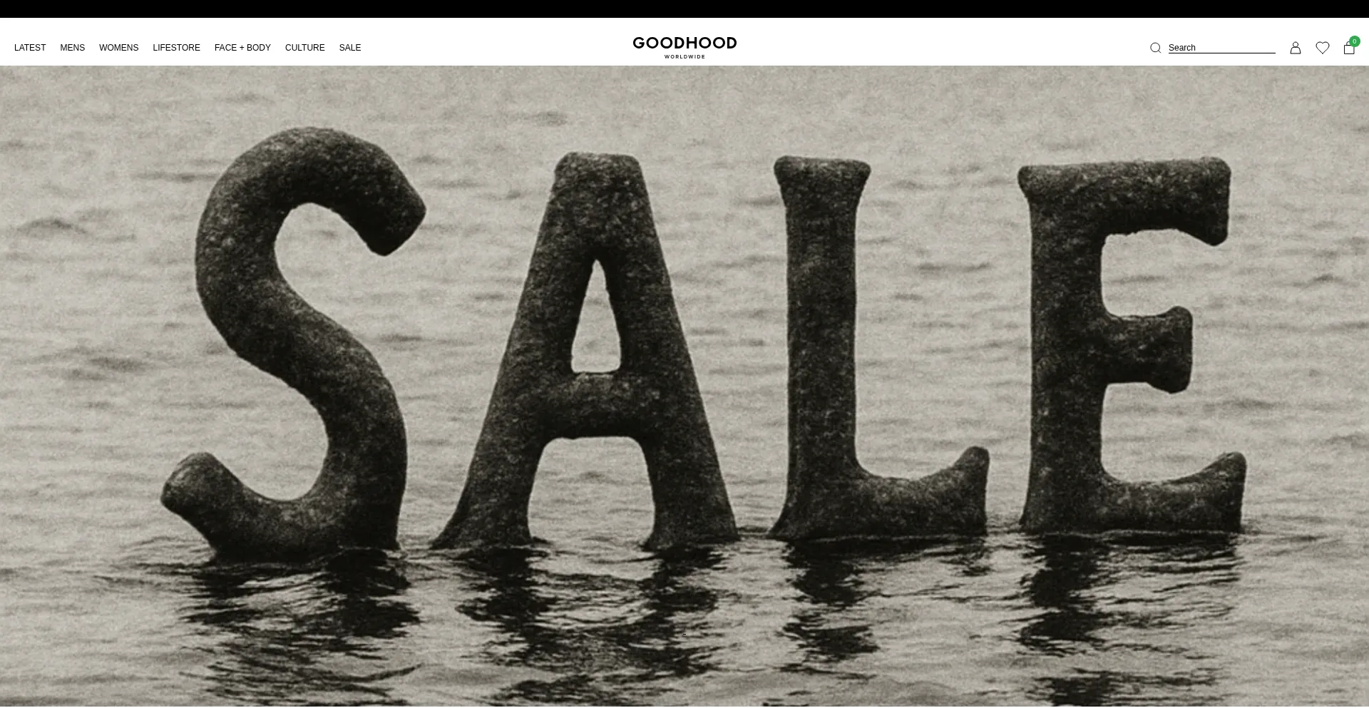 Website screenshot of Goodhoodstore.com