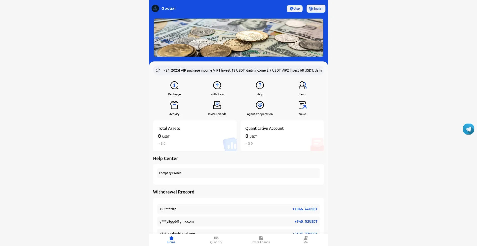 Website screenshot of Googai.shop
