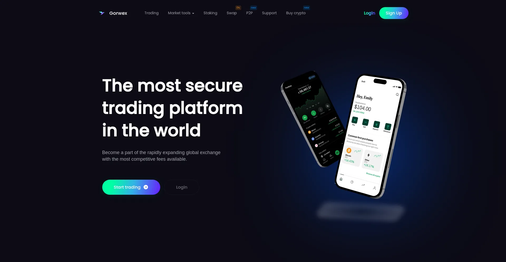 Website screenshot of Gorwex.com