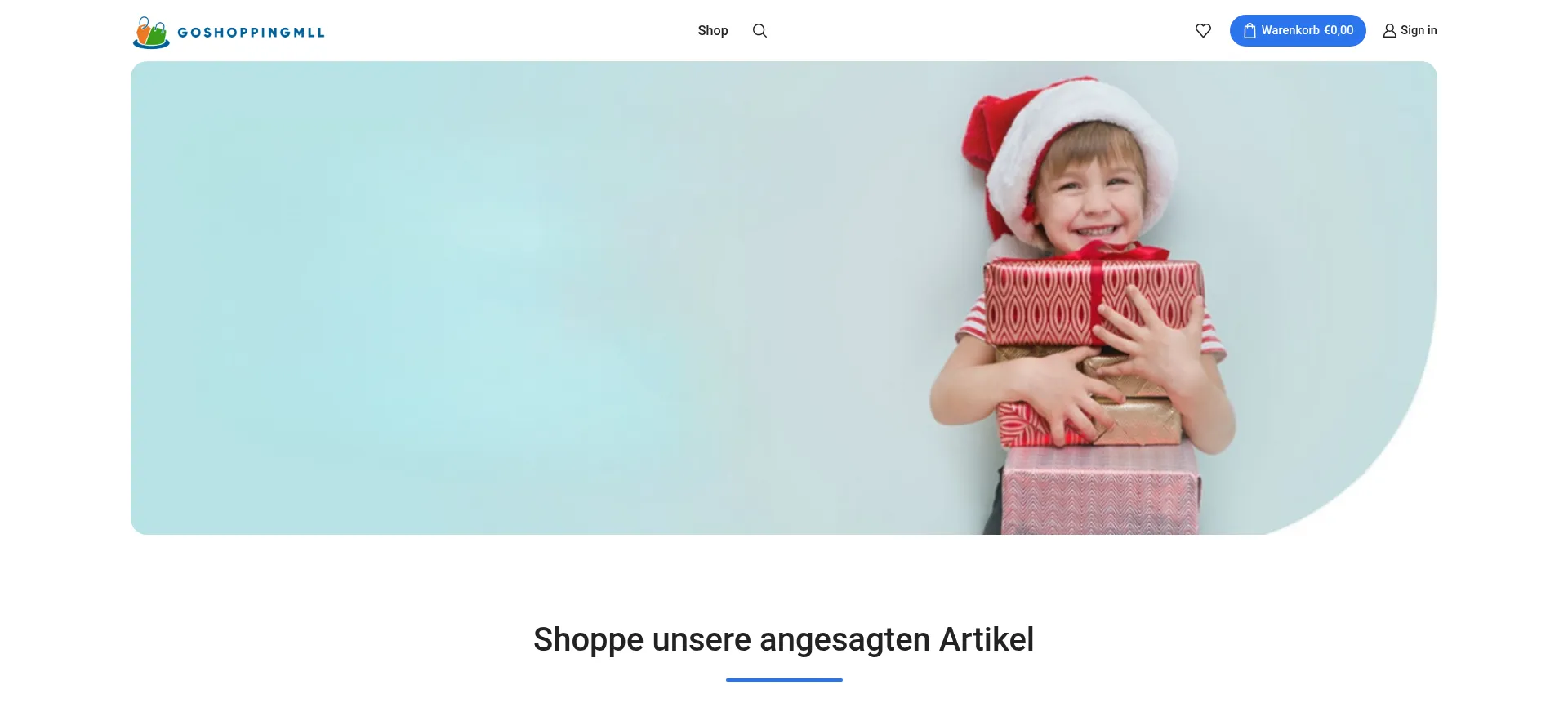 Website screenshot of Goshoppingmll.com
