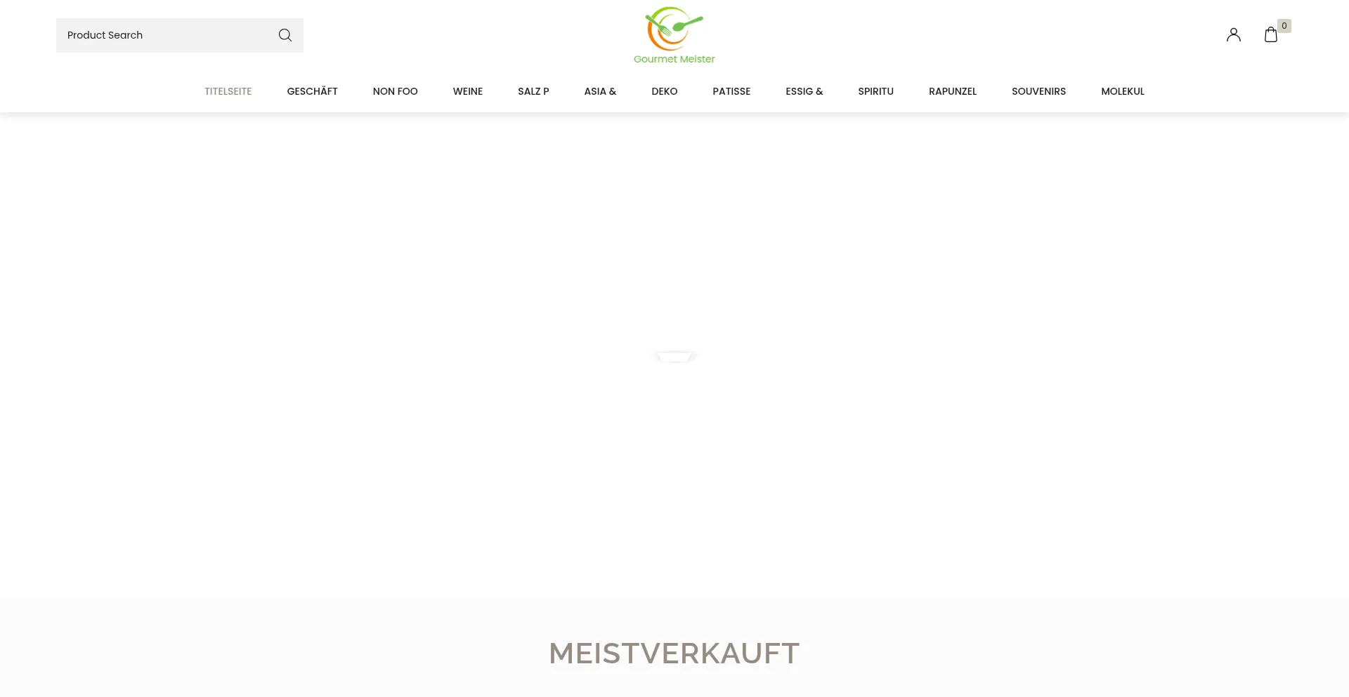 Website screenshot of Gourmet-meister.com