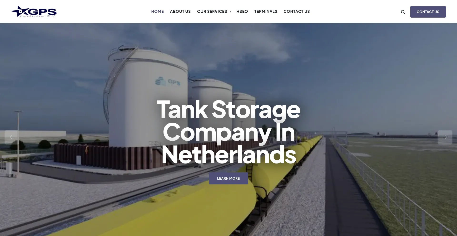 Website screenshot of Gps-amsterdambv.com