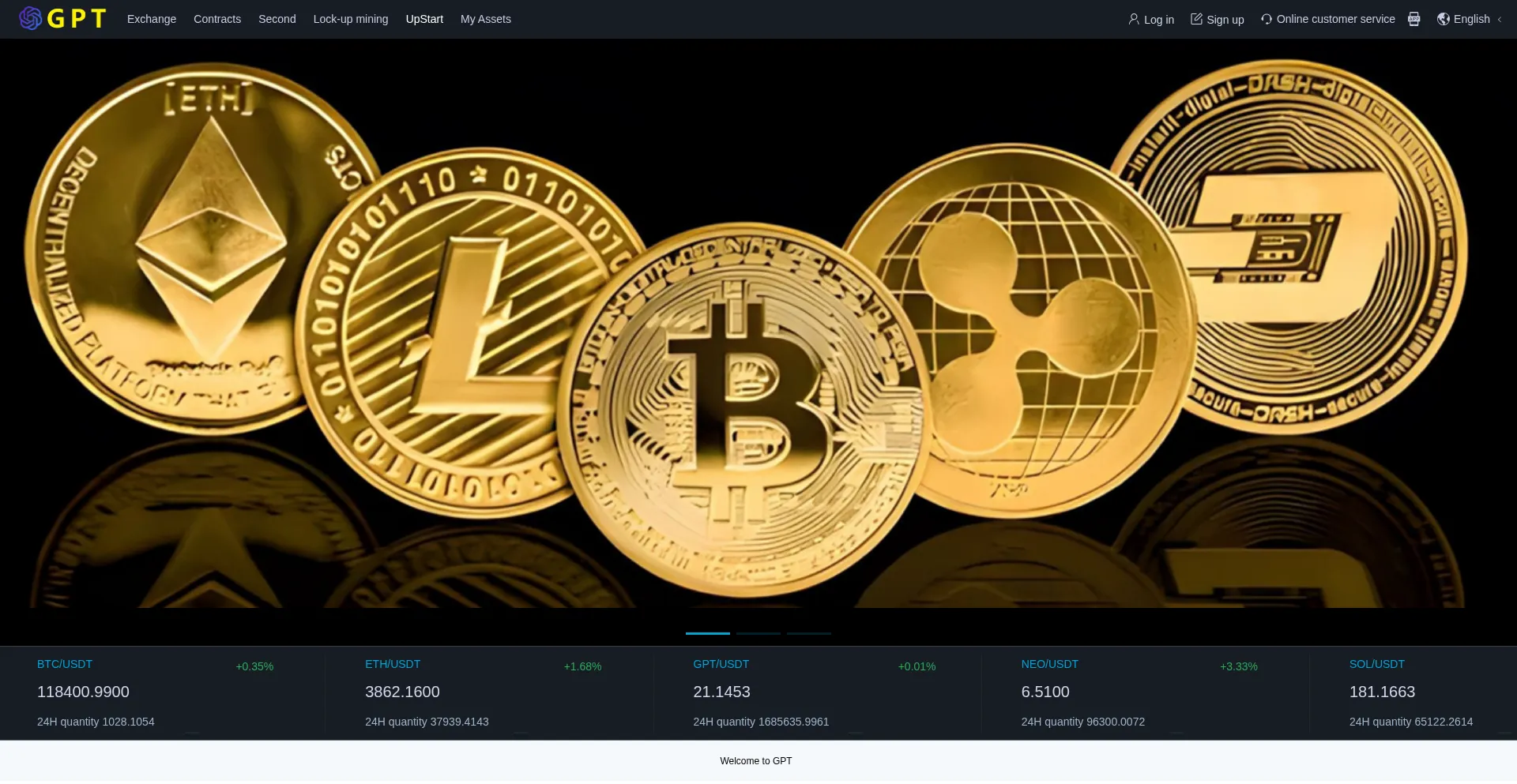 Website screenshot of Gpt-get.com