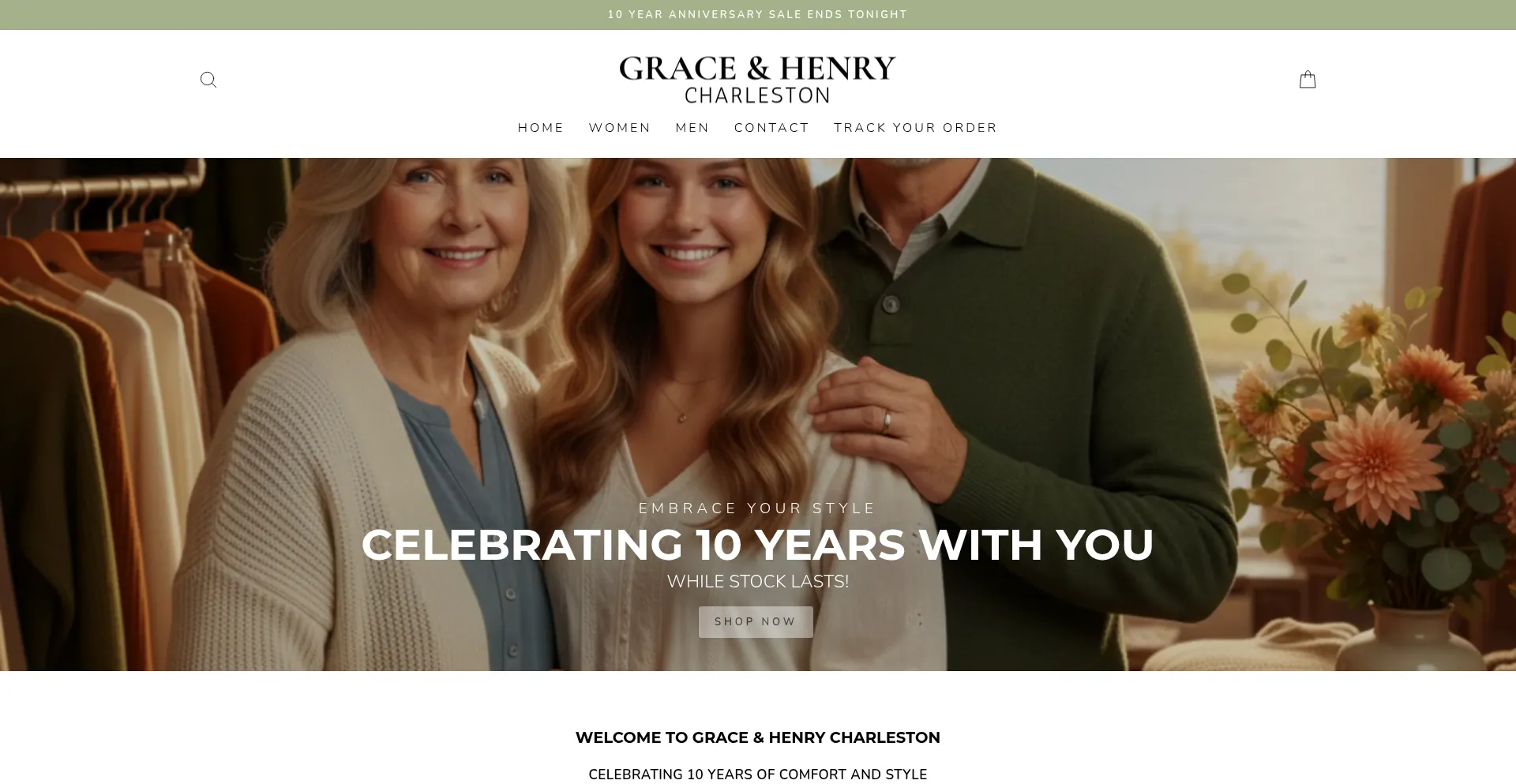 Gracehenrycharleston.com Screenshot