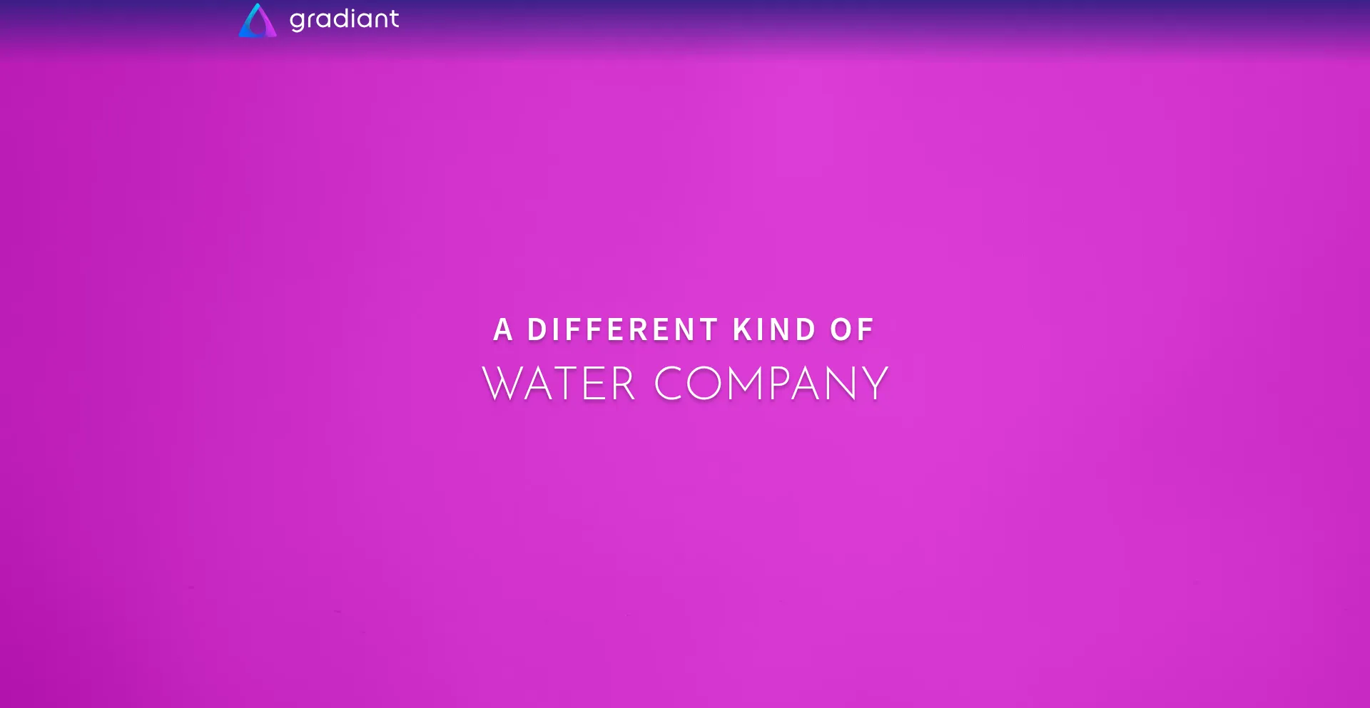 Website screenshot of Gradiant.com