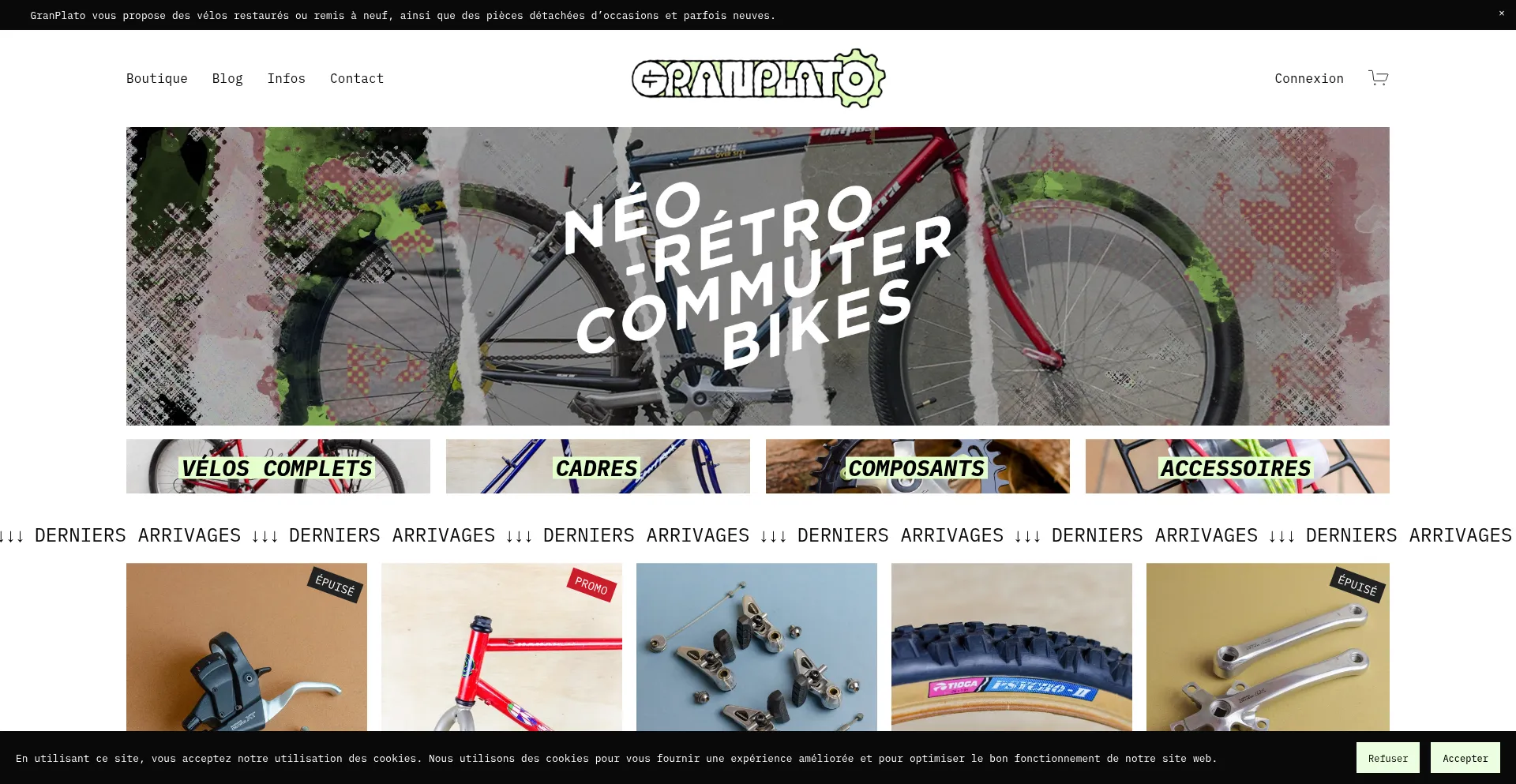 Website screenshot of Granplato.cc