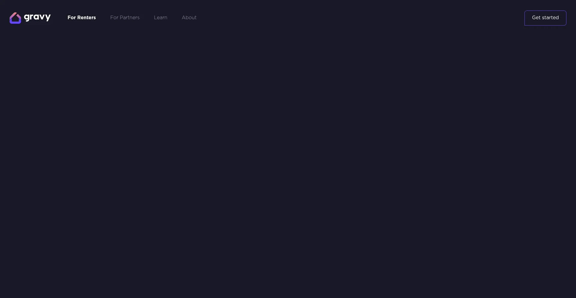 Website screenshot of Gravy.co