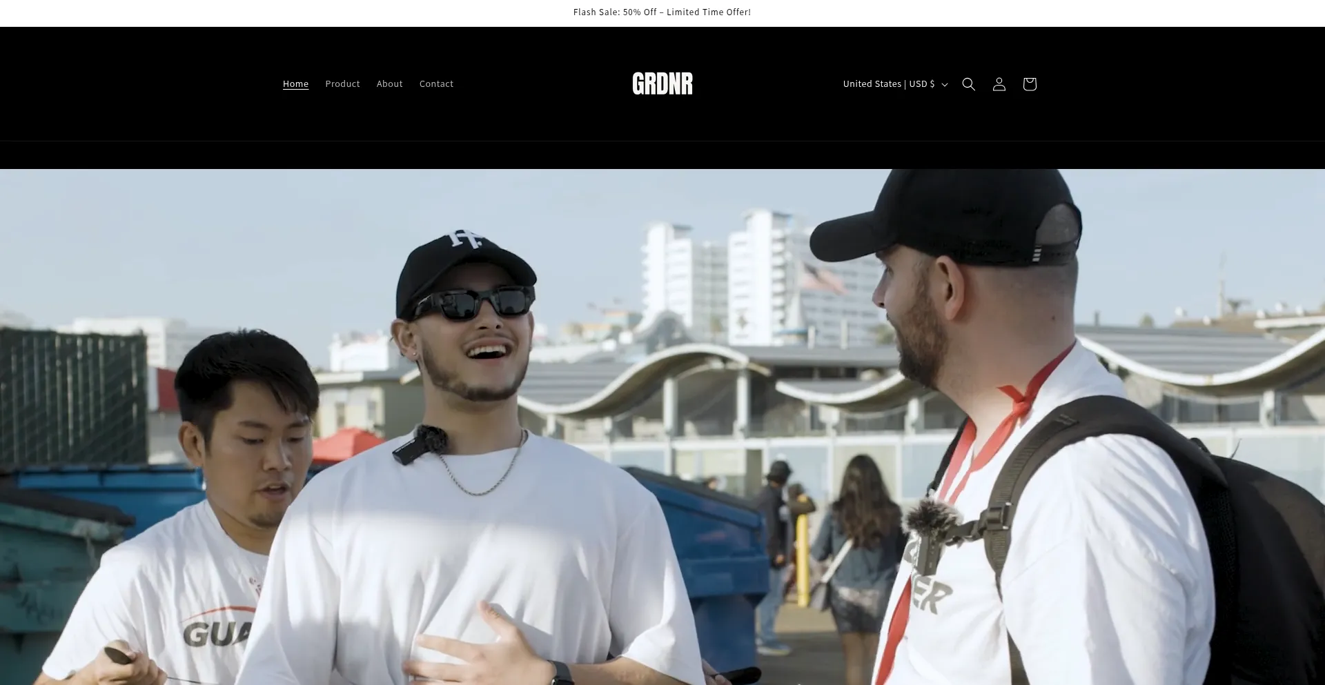 Website screenshot of Grdnr.store