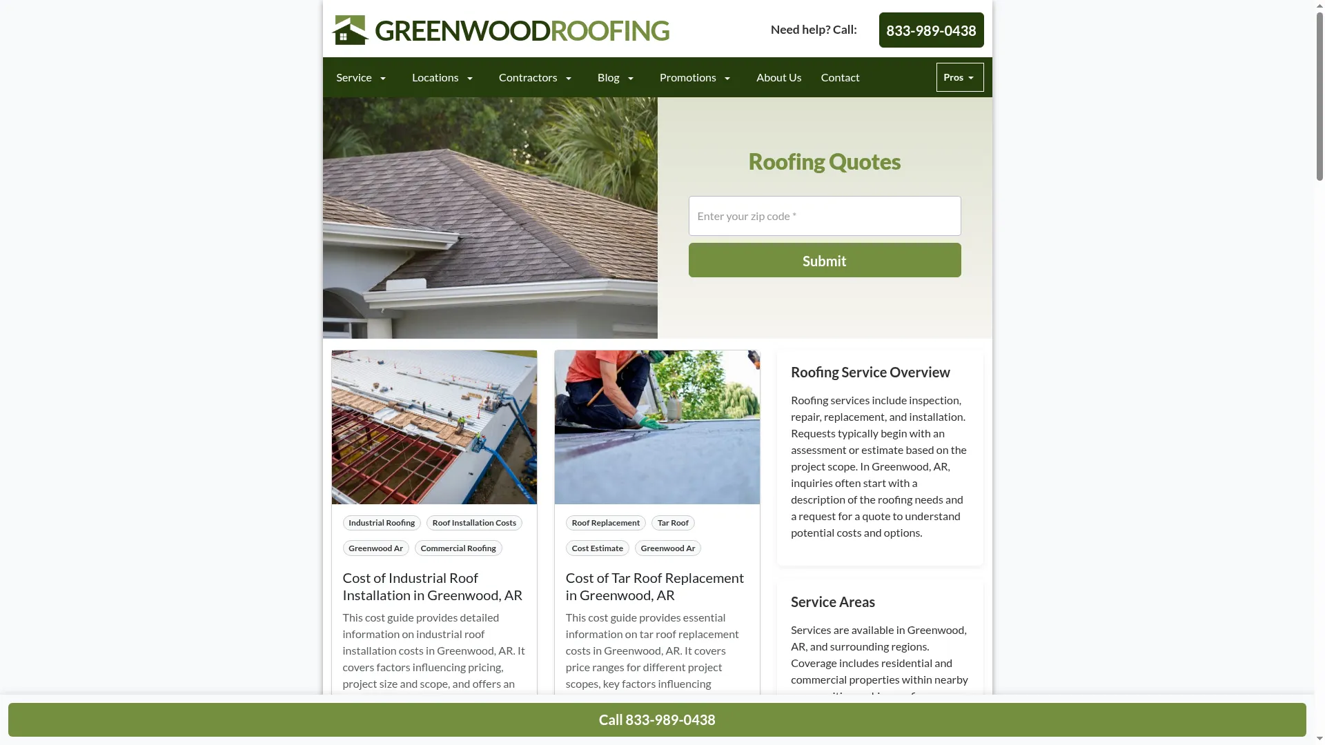 Greenwoodroofers.com