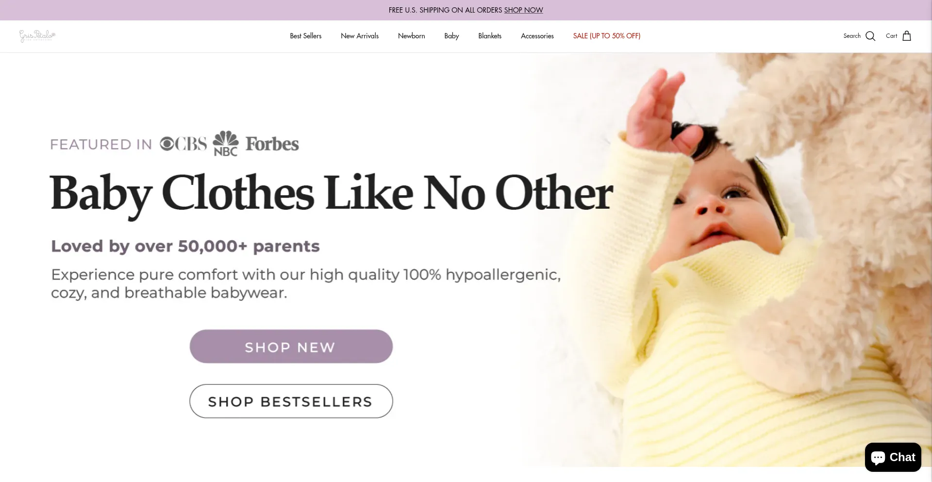 Website screenshot of Grispetalo.com