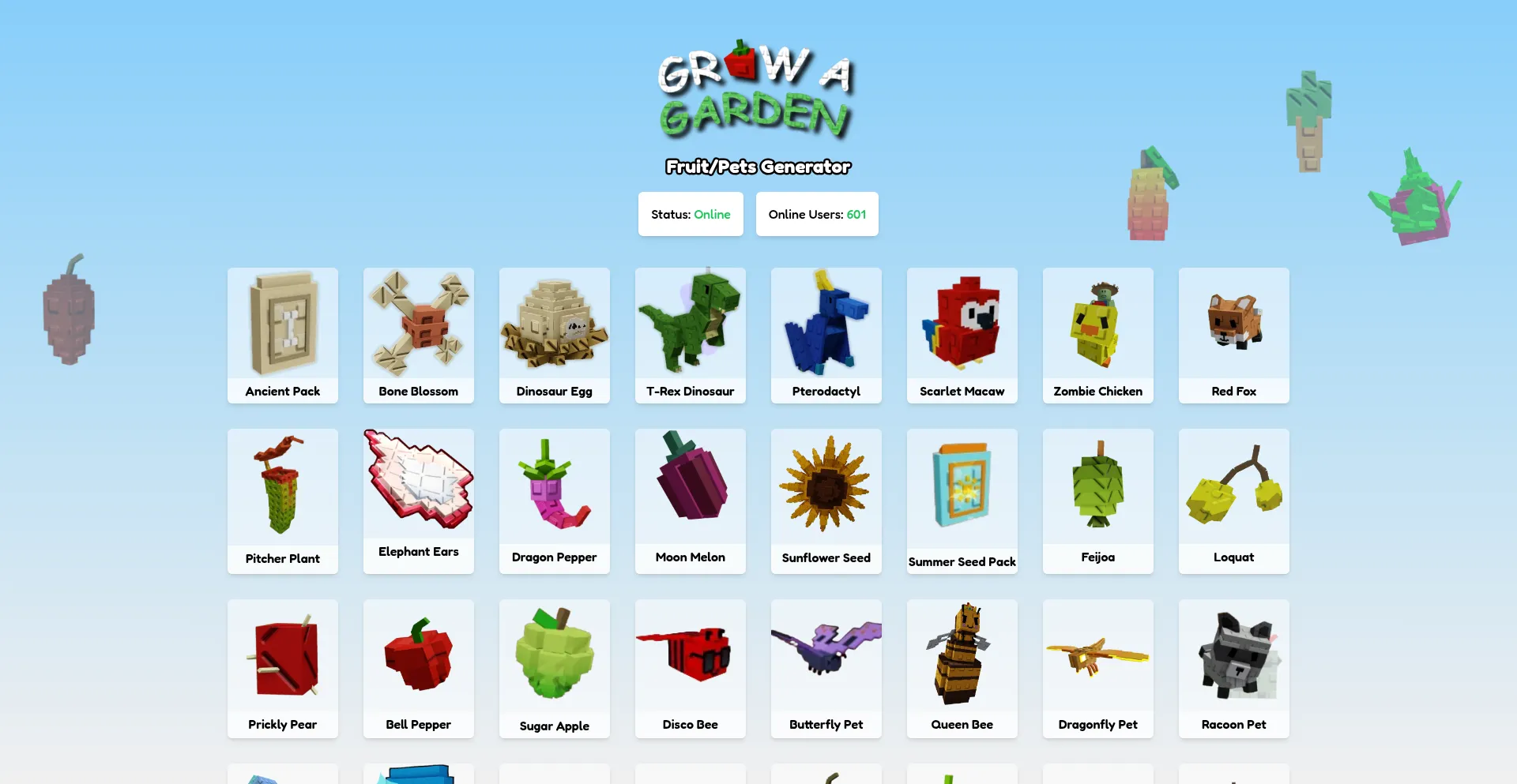 Website screenshot of Grodi.site