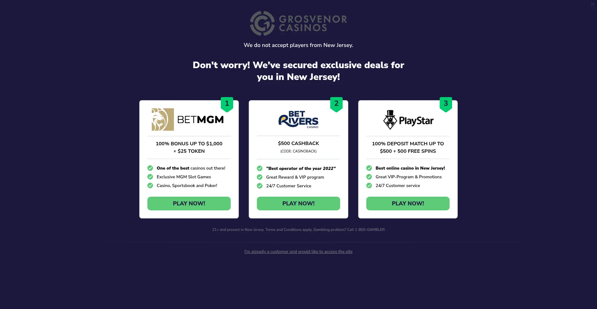 Grosvenorcasino.com é Seguro e Confiável?