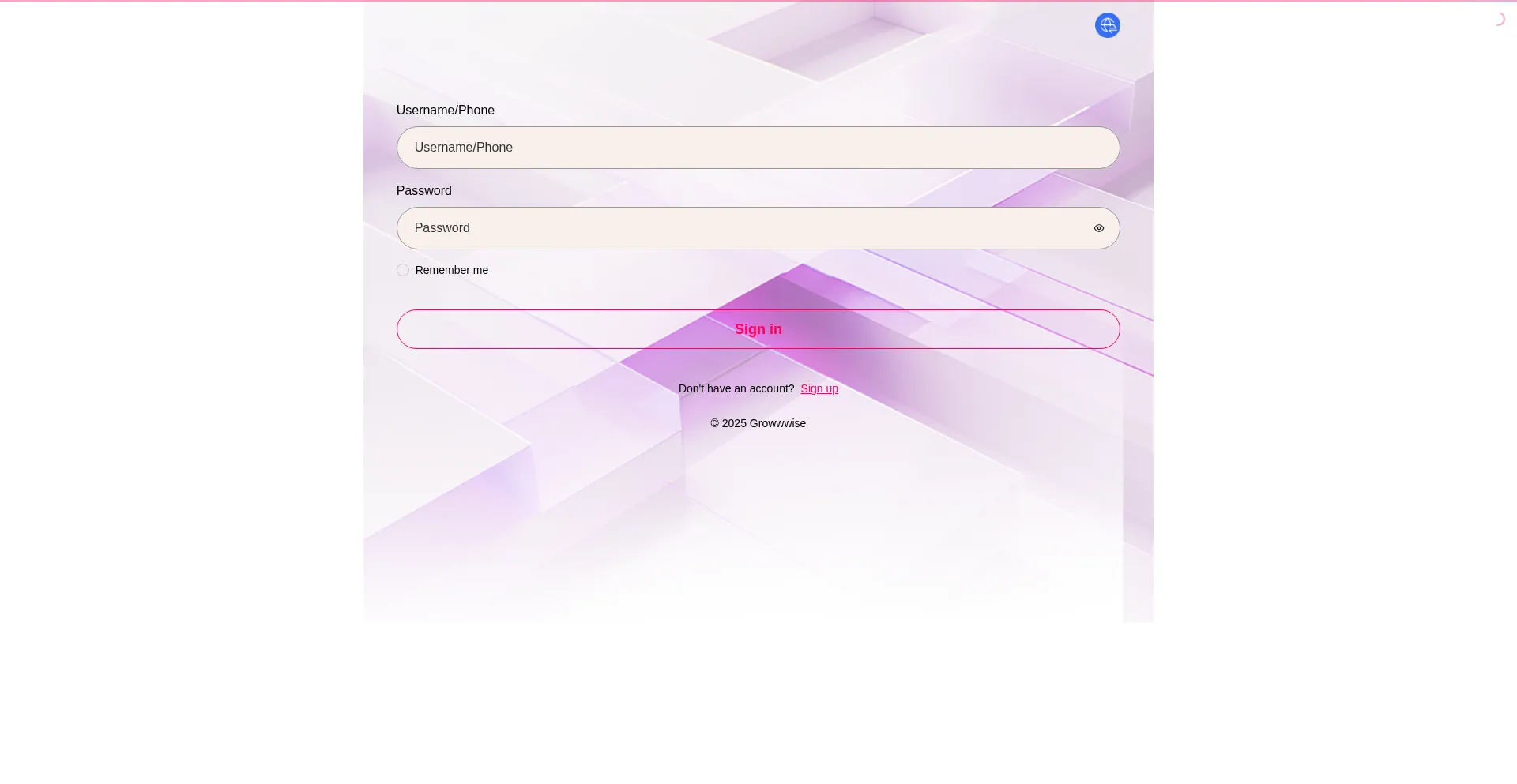 Website screenshot of Growwwisehub.com