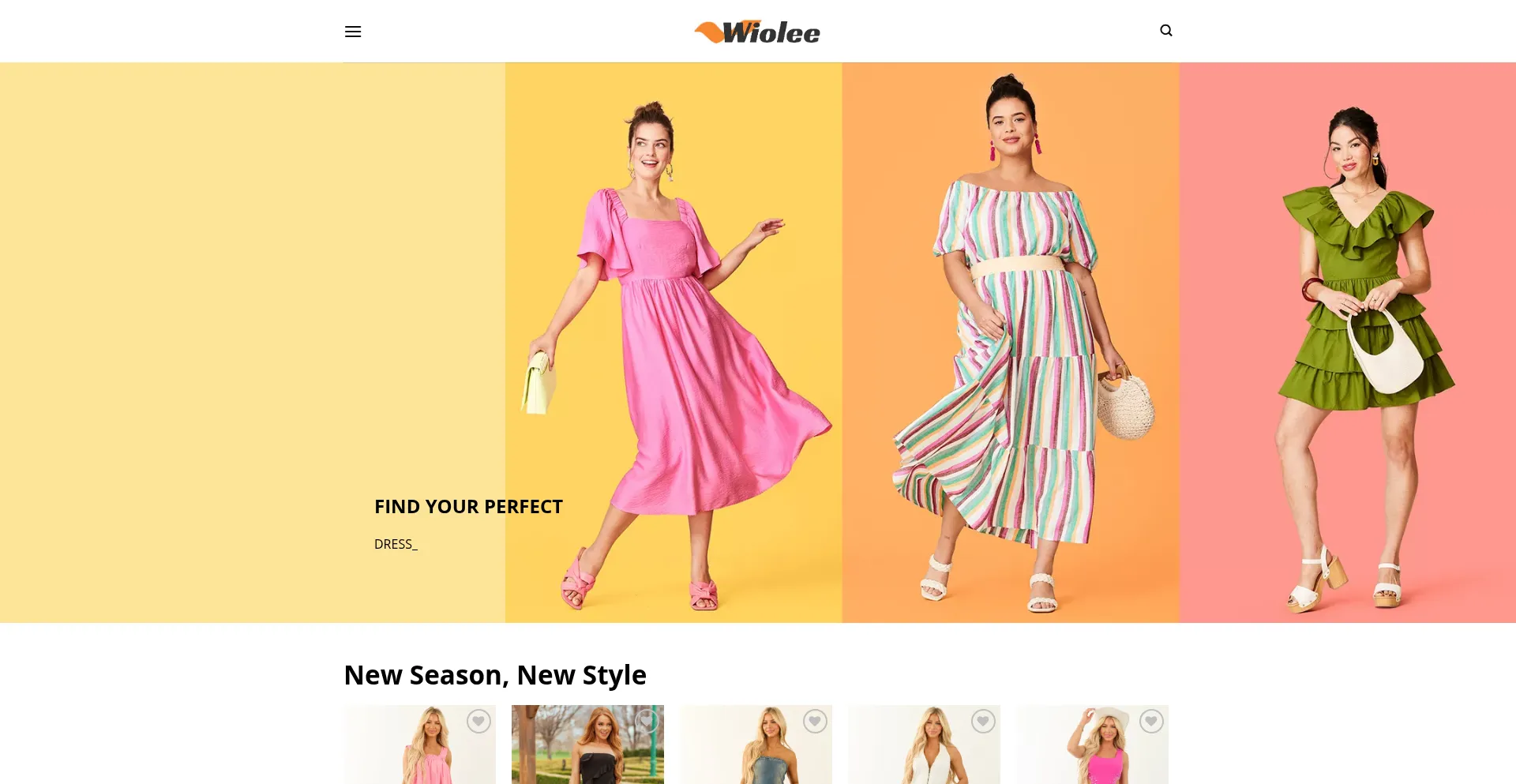 Website screenshot of Grryl.shop