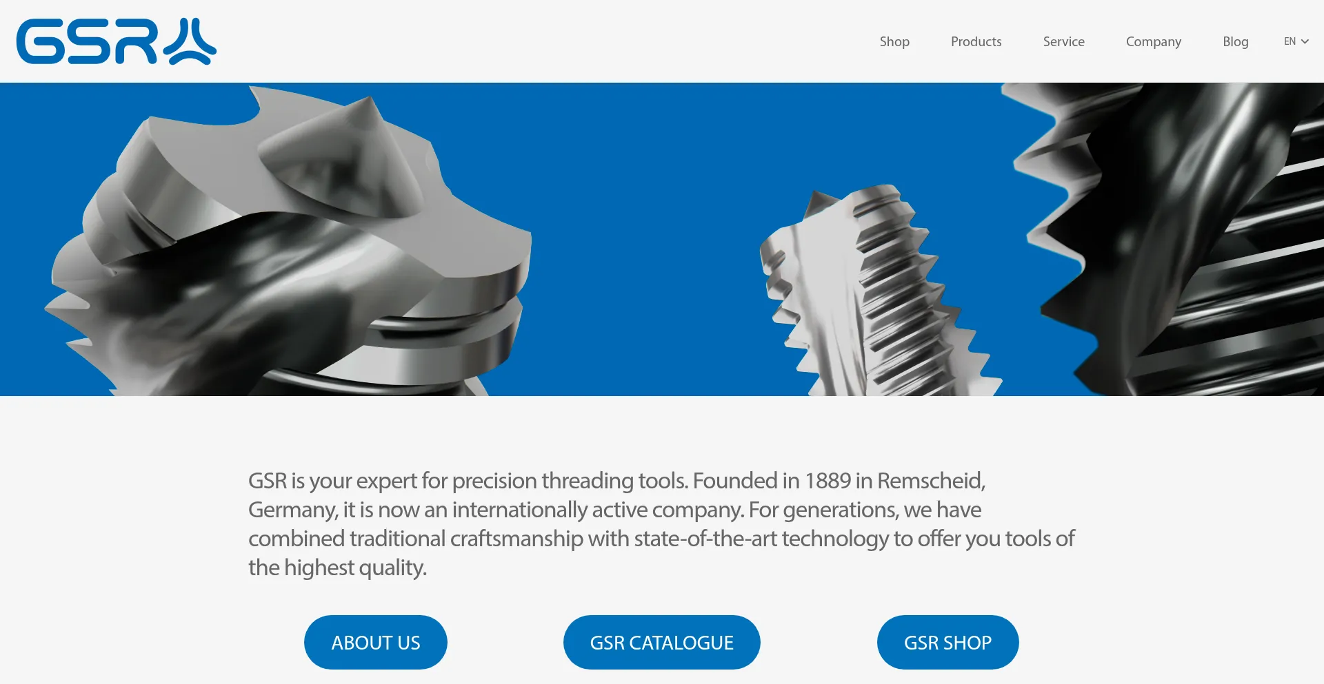 Website screenshot of Gsr-germany.de