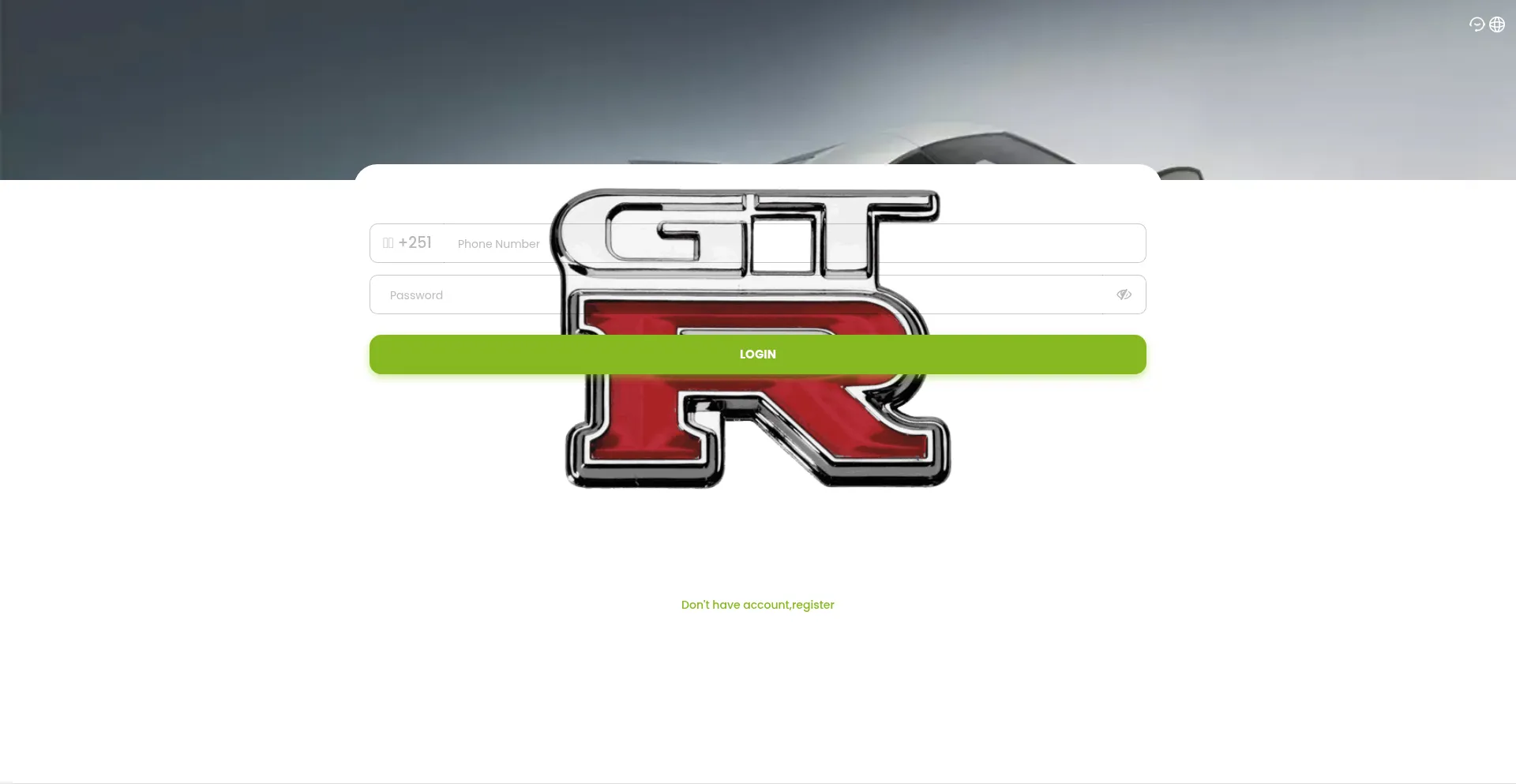Website screenshot of Gtr-2025.online