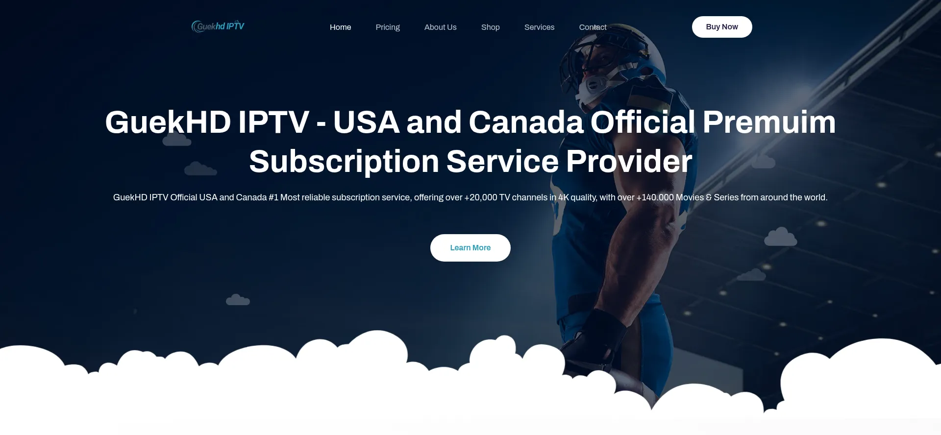 Website screenshot of Guekhdiptv.org
