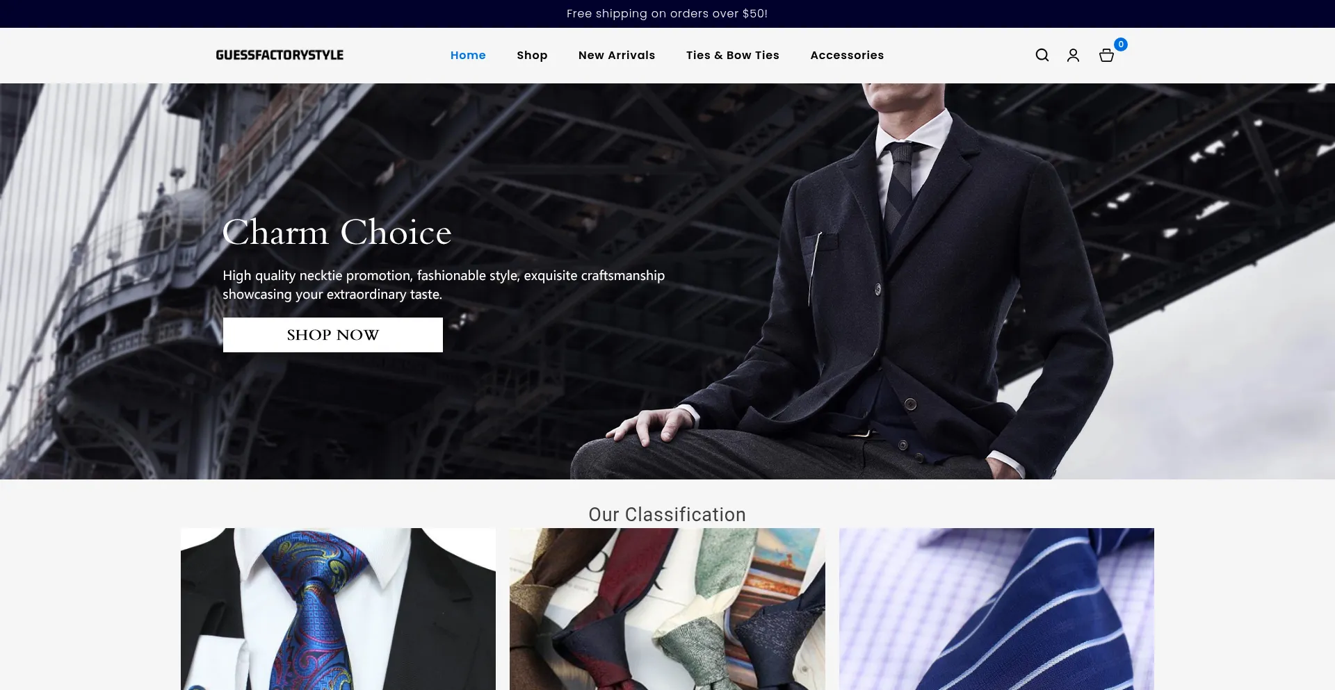 Website screenshot of Guessfactorystyle.com
