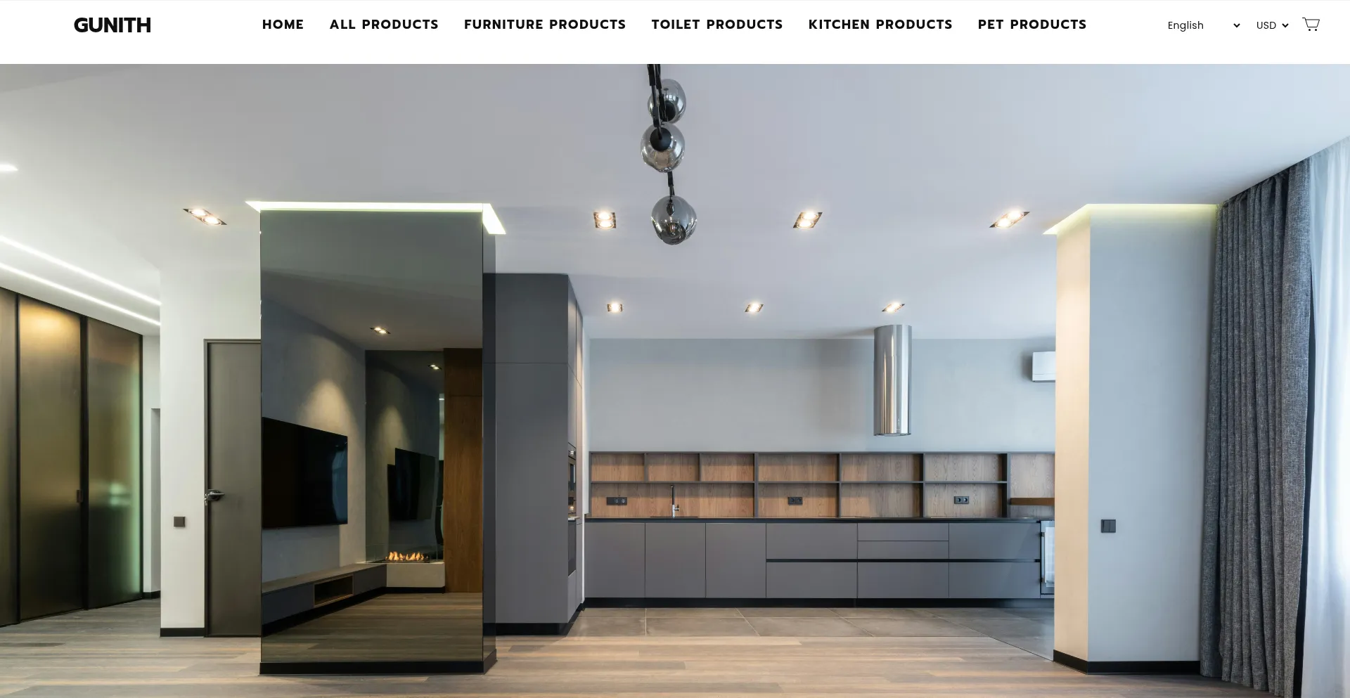 Website screenshot of Gunith.com