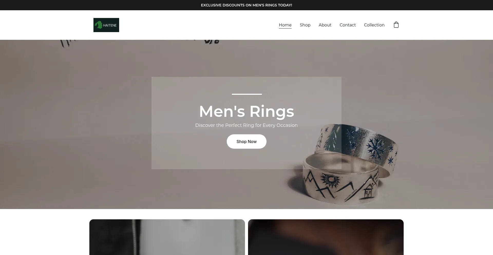Website screenshot of Haitene.com