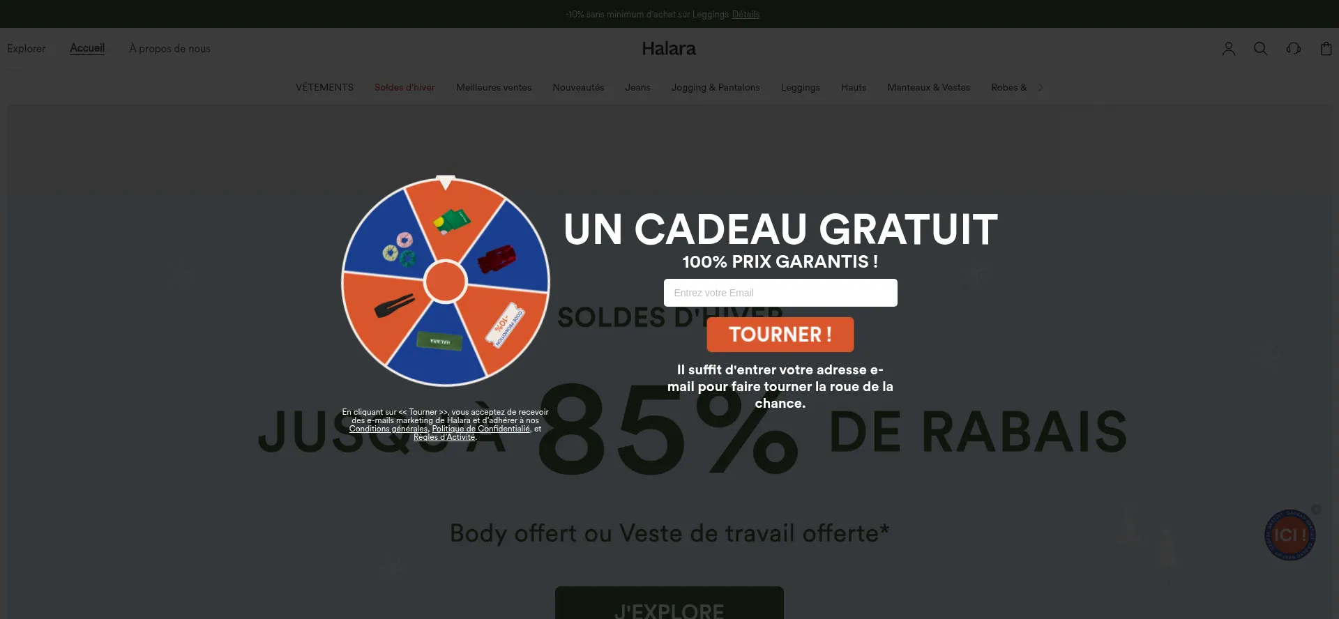 Halara.fr Screenshot