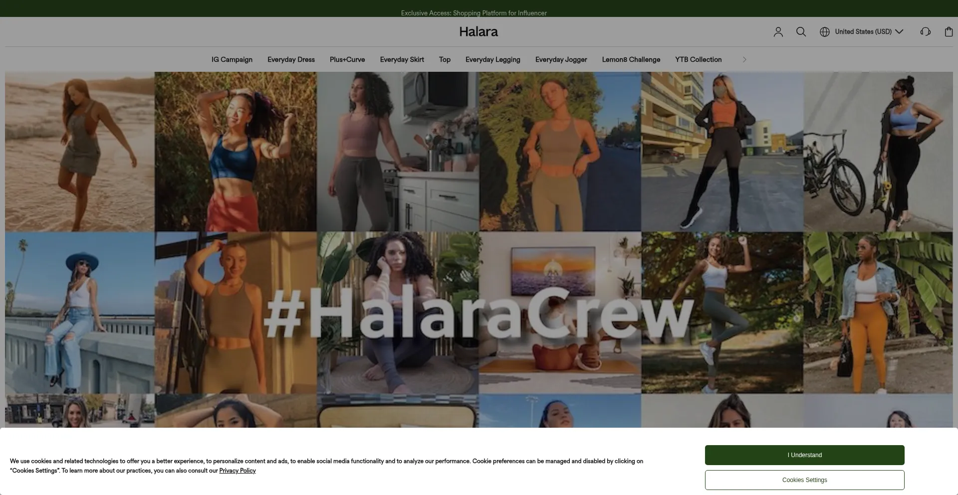 Website screenshot of Halarafriends.com