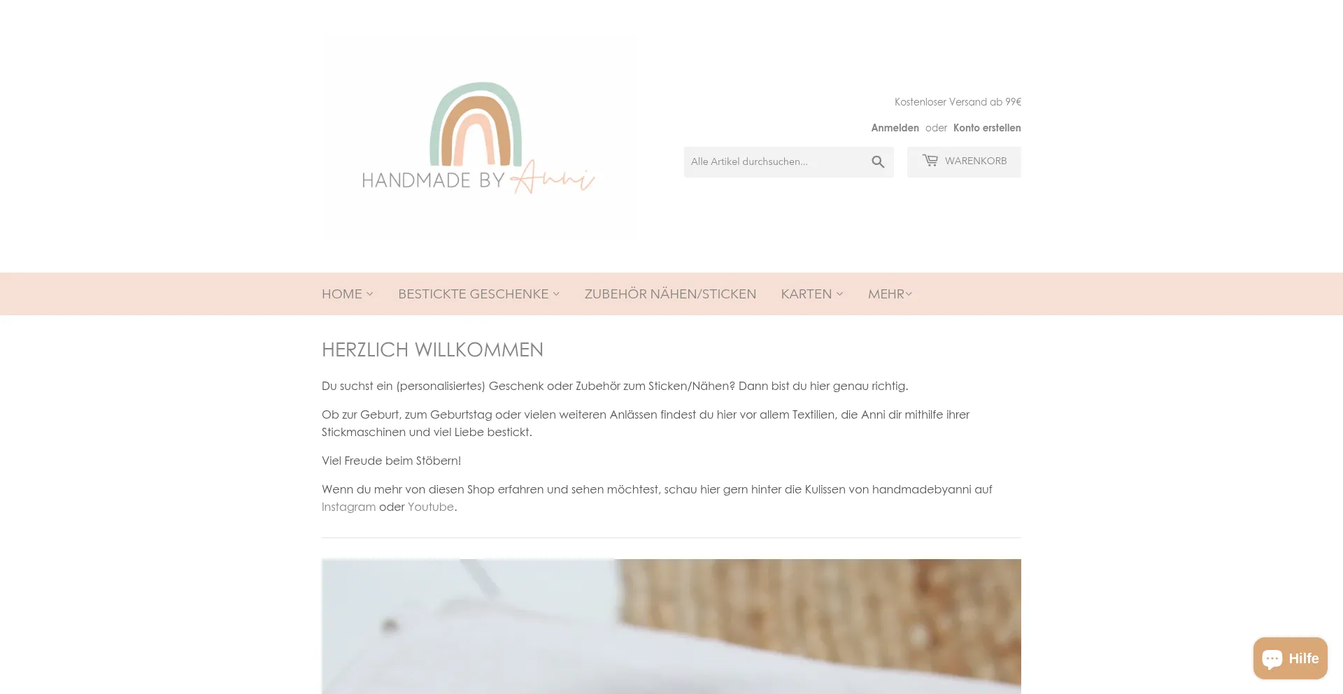 Handmadebyanni.com Screenshot