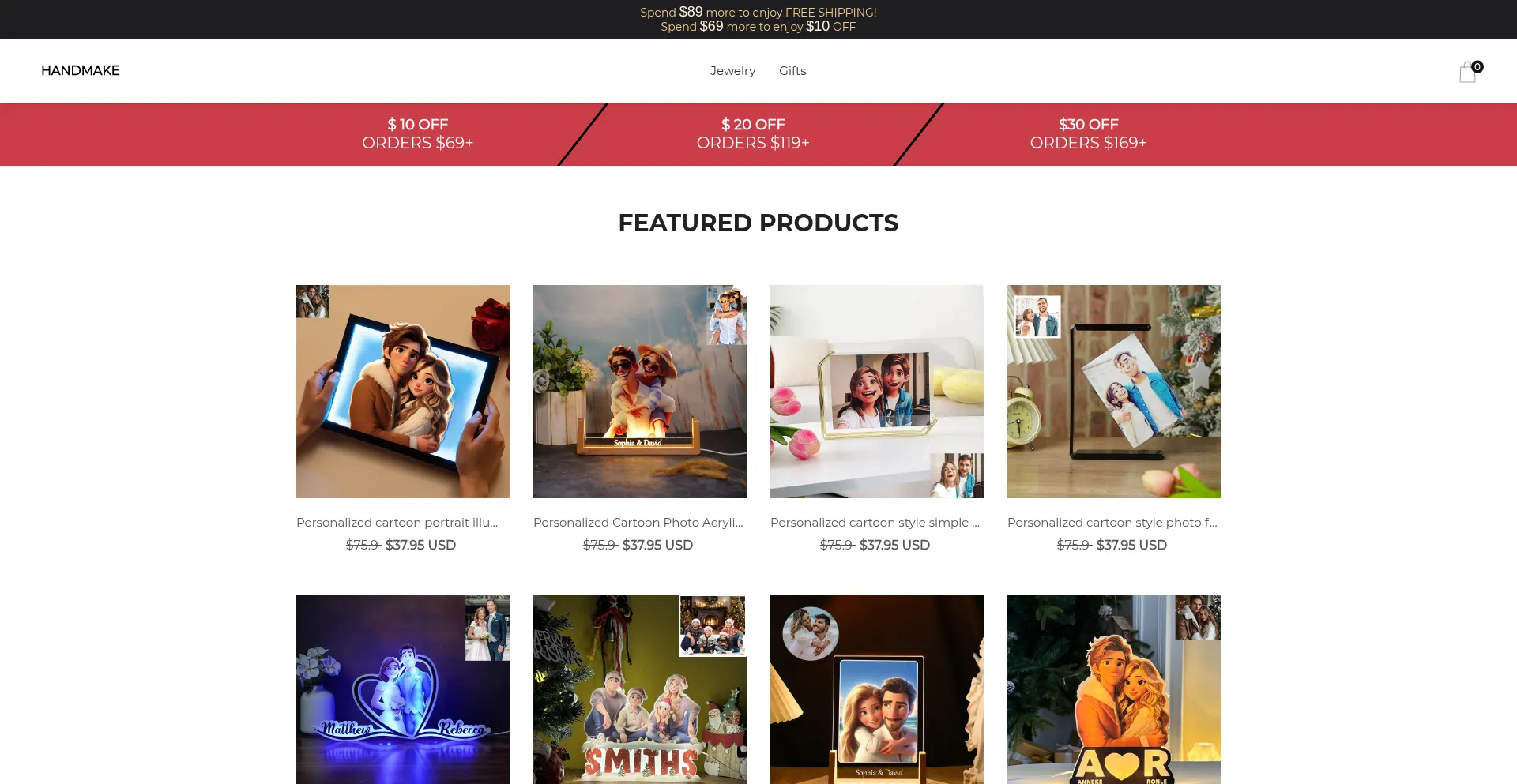 Website screenshot of Handmake.mobi