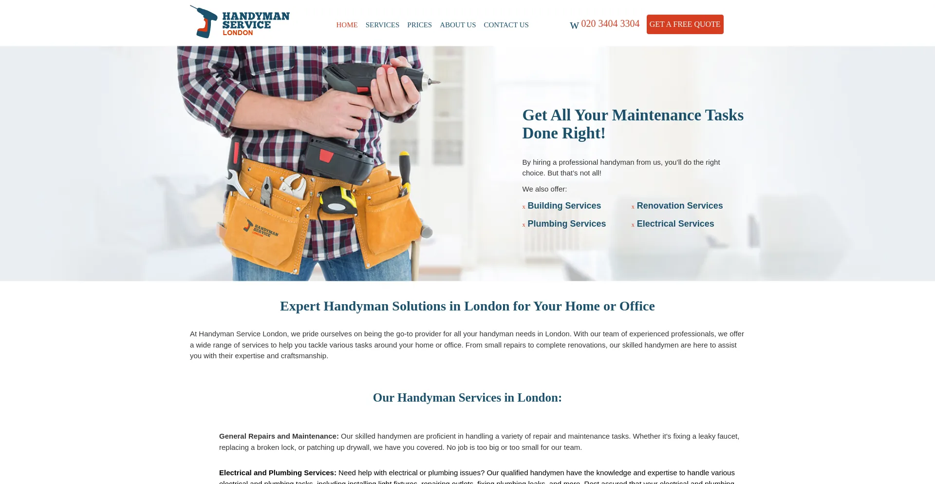 Handymanservicelondon.co.uk é Seguro e Confiável?