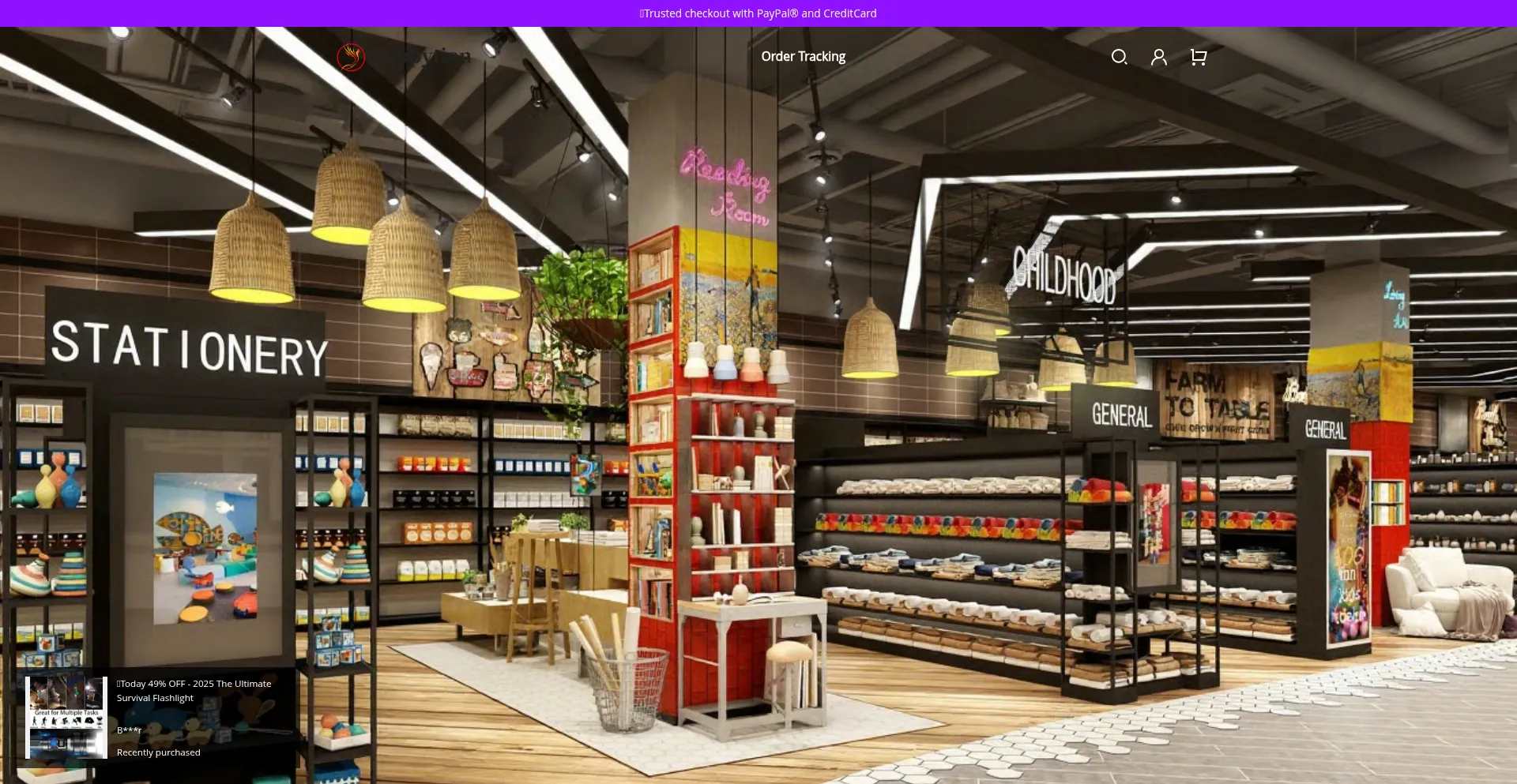 Website screenshot of Happytion.com