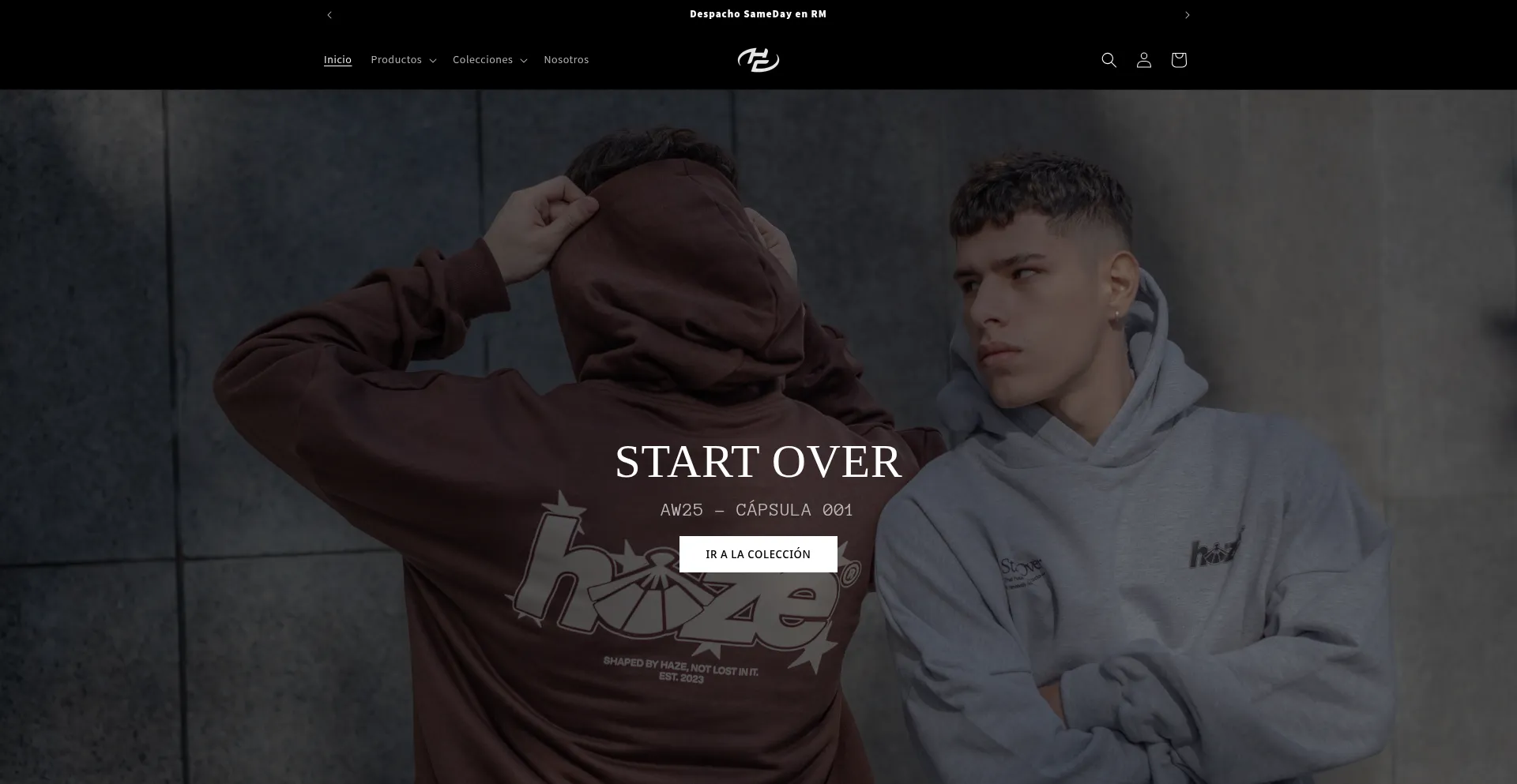 Website screenshot of Hazeconcept.com