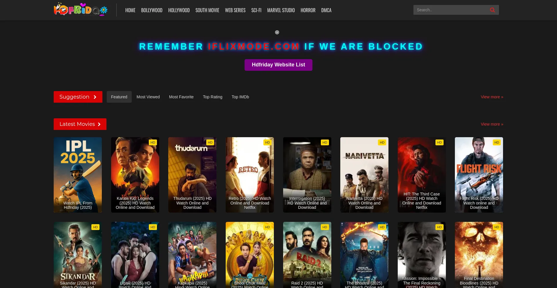 Website screenshot of Hdfriday.boats
