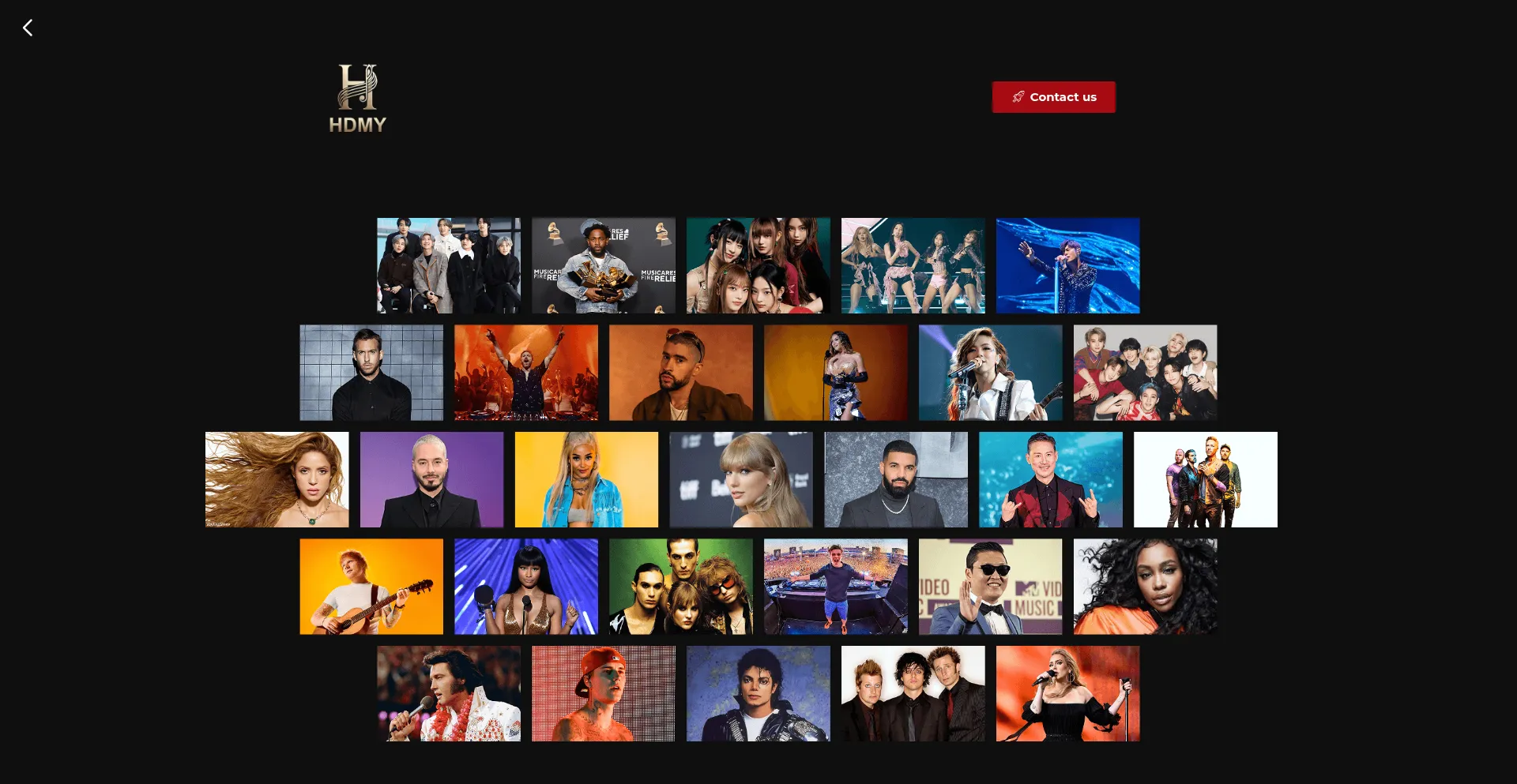 Website screenshot of Hdmygroup.com