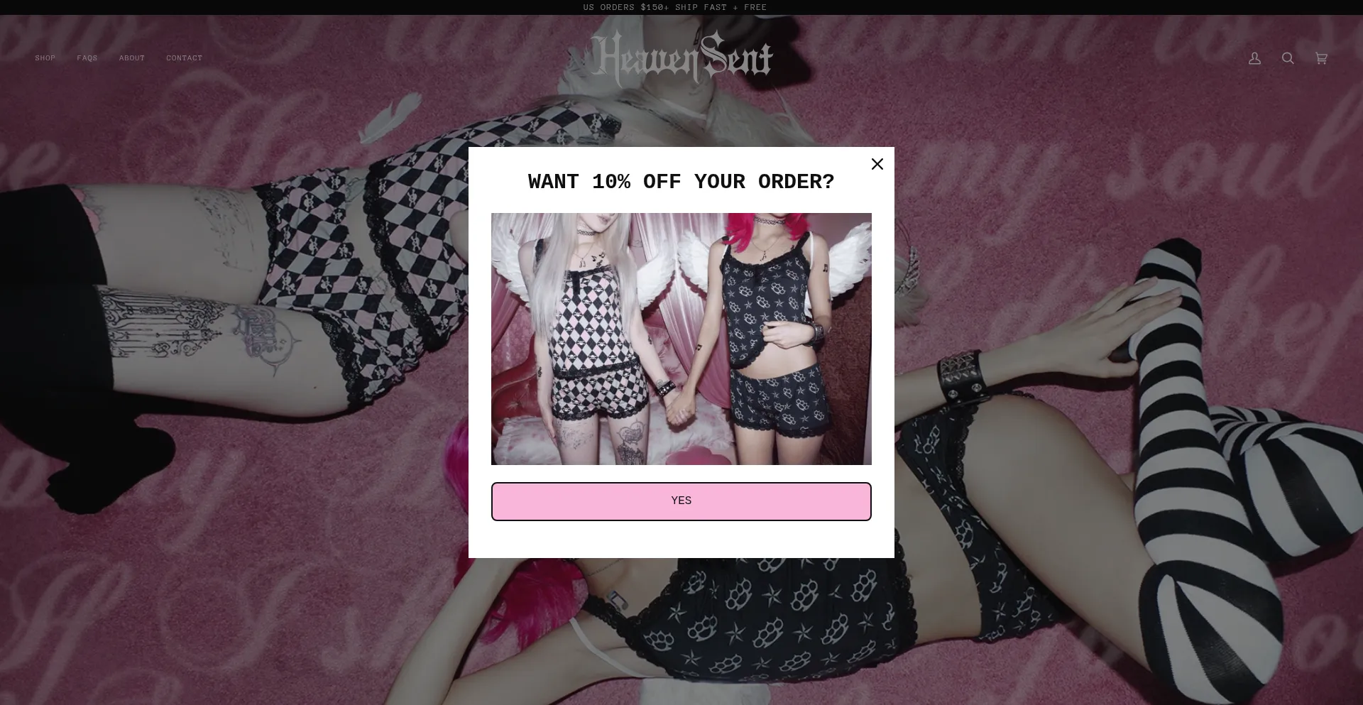 Heavensentandco.com Screenshot